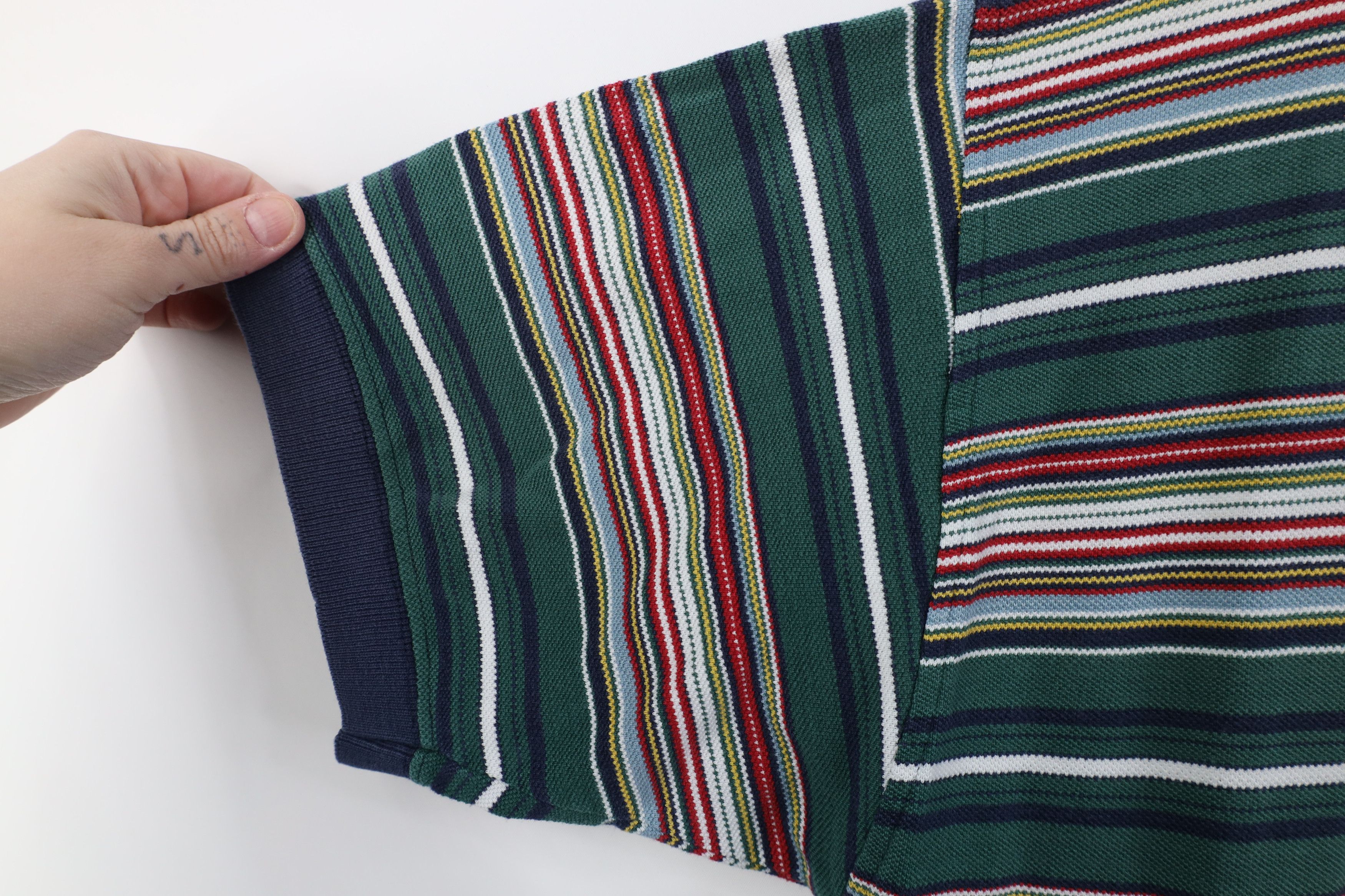 Vintage Vintage 90s Streetwear Striped Knit Collared Golf Polo Shirt Size US XL / EU 56 / 4 - 7 Thumbnail