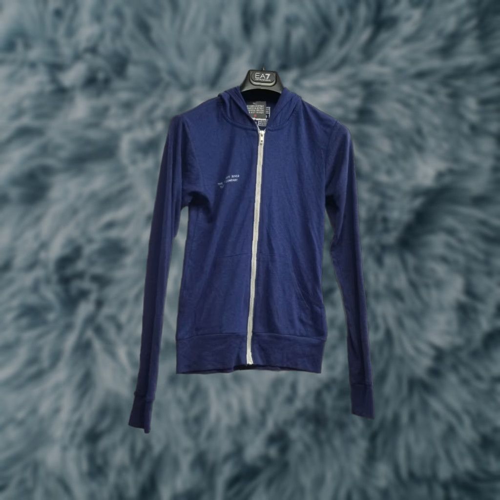 Vintage VINTAGE Well Done Goods Detroit USA Hoodie shirt Size XS Railroad Station blue Zip Up Size US XS / EU 42 / 0 - 1 Thumbnail