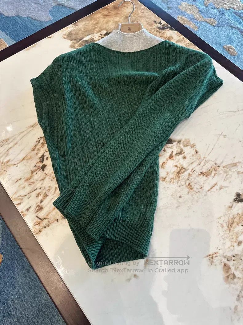Hermes Hermes Green waistcoat sweater Size S / US 4 / IT 40 - 4 Thumbnail