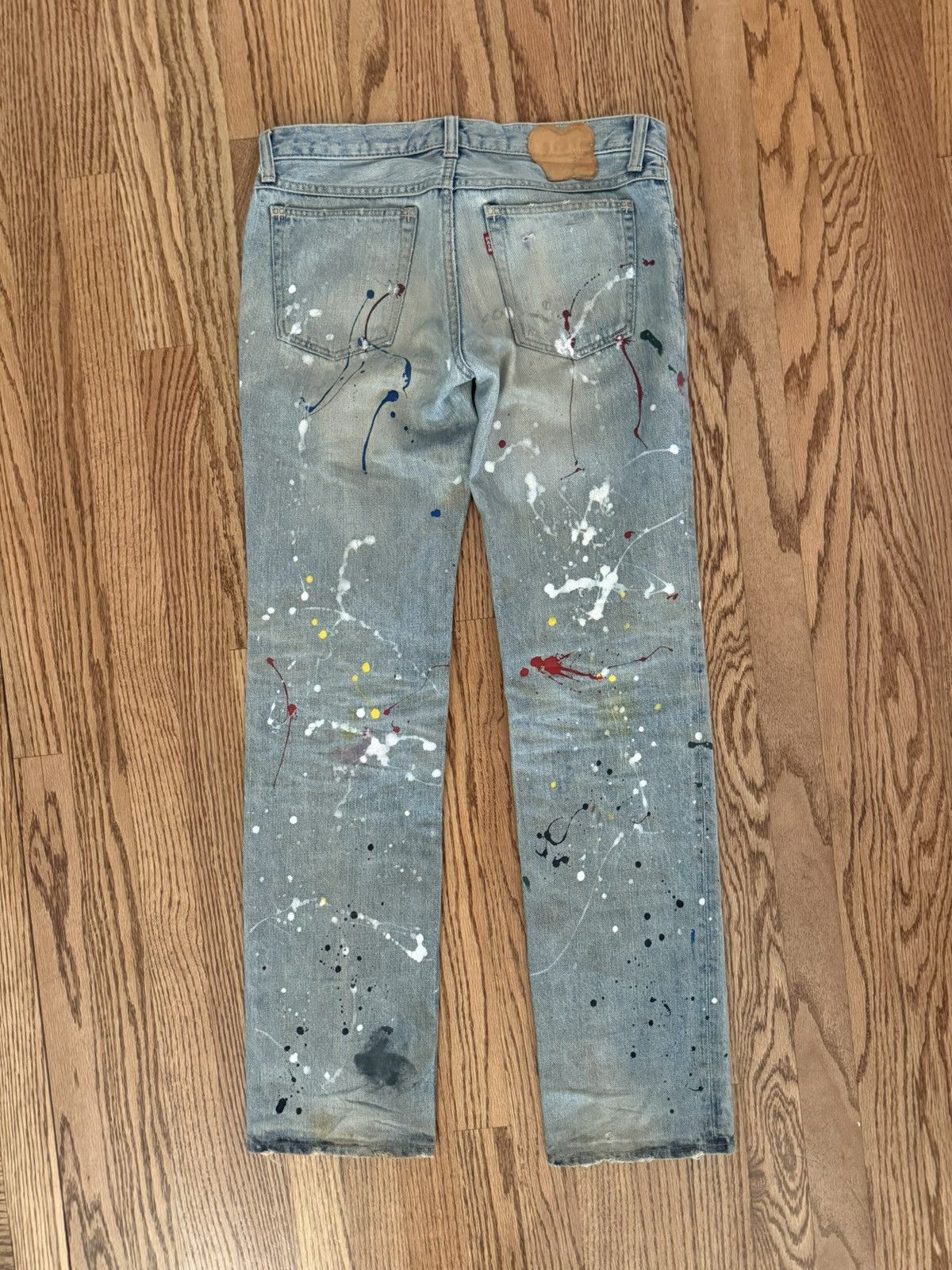Number (N)ine Number (N)ine SS06 Paint Splatter Denim Size US 29 - 2 Thumbnail