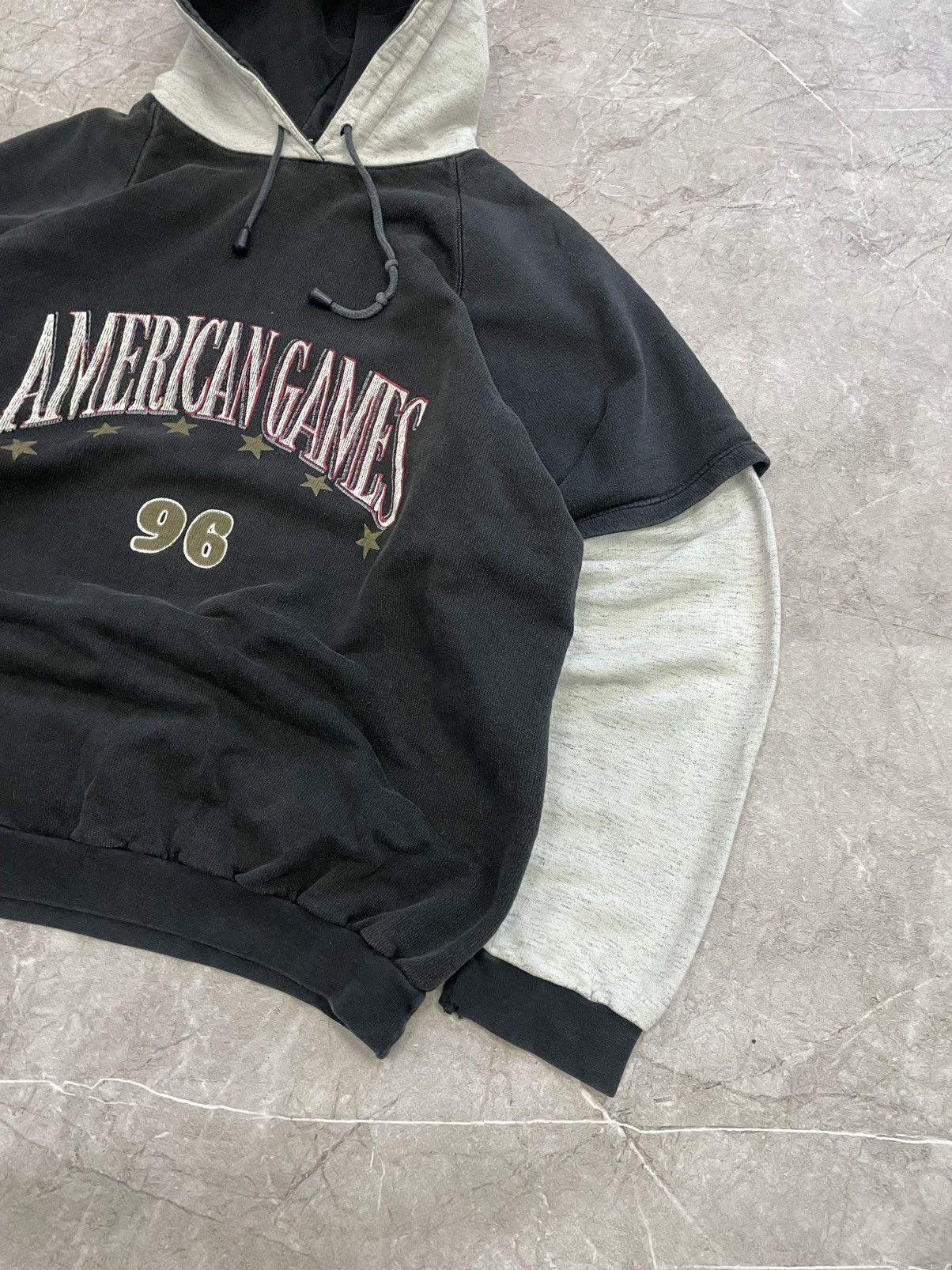 Vintage VINTAGE Y2K BOXY RETRO HOODIE AMERICAN GAMES 90s STREETWEAR Size US L / EU 52-54 / 3 - 5 Thumbnail