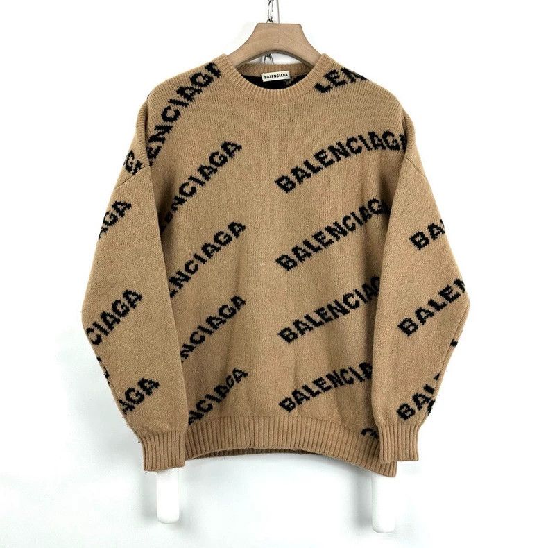 Balenciaga Balenciaga Bullet screen full print camel sweater Size US XS / EU 42 / 0 - 1 Thumbnail