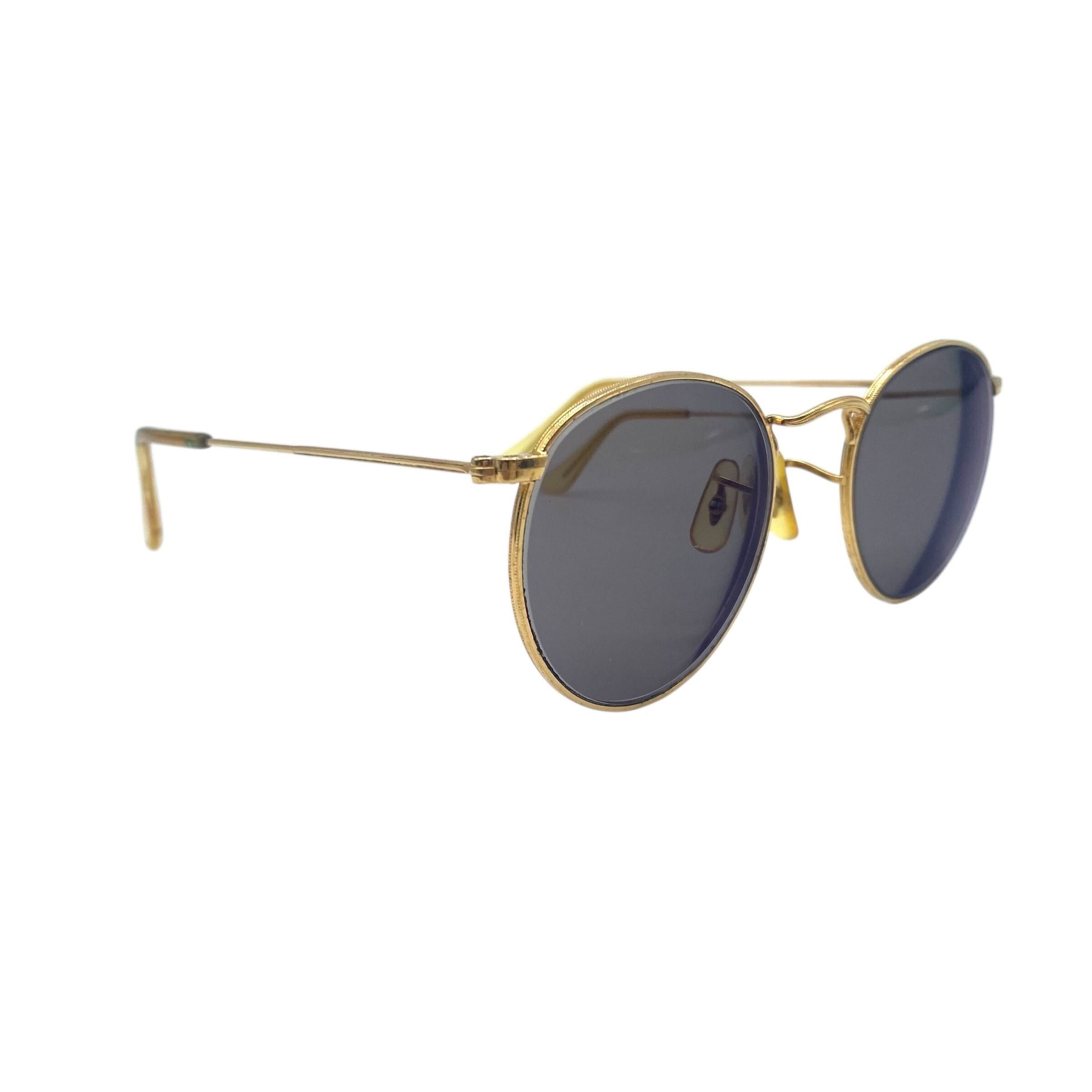 RayBan Vintage RayBan Prescription Glasses Sunglasses Round Gold Size ONE SIZE - 3 Thumbnail