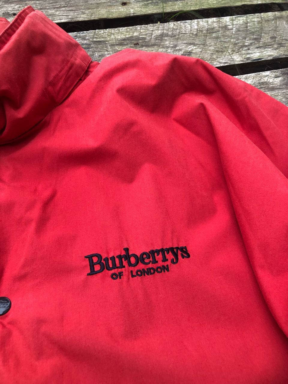 Burberry × Vintage Vintage 80s Burberrys Nova Check Red Jacket Size US L / EU 52-54 / 3 - 6 Thumbnail