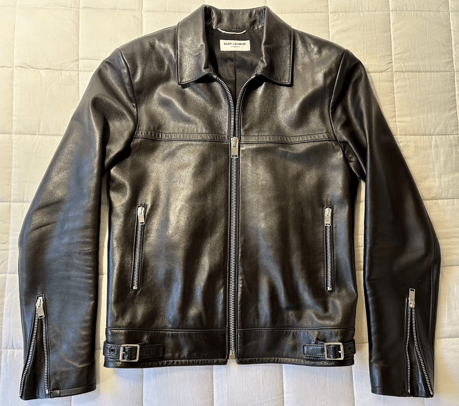 Saint Laurent Paris LAMB LEATHER JACKET Size US M / EU 48-50 / 2 - 1 Thumbnail