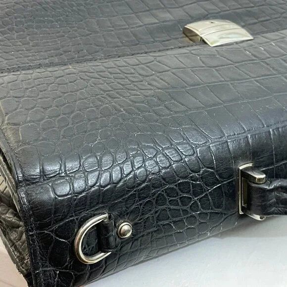 Jack Georges Executive Briefcase 422 in American Alligator, Black Size ONE SIZE - 4 Thumbnail
