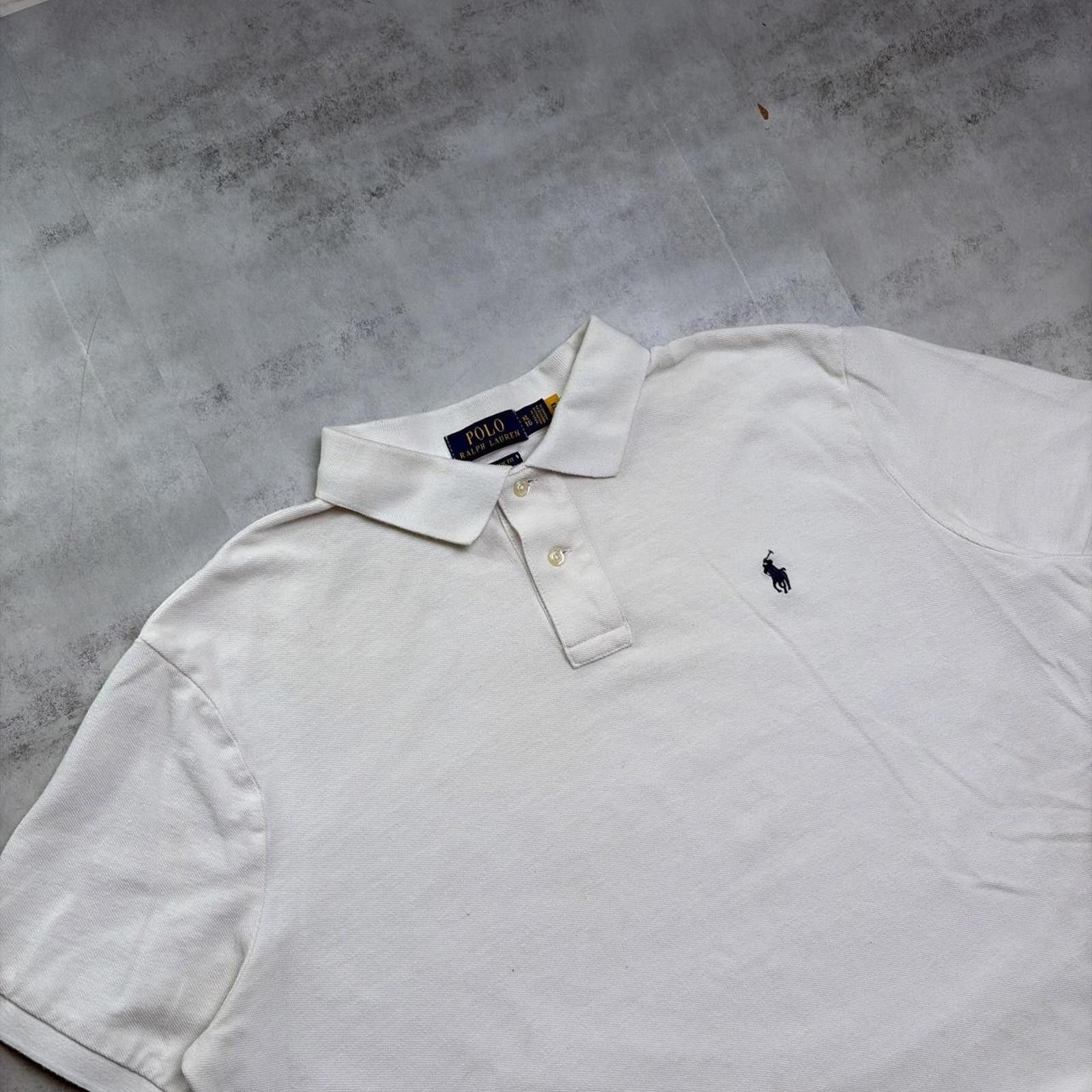 Polo Ralph Lauren Y2K White Polo Ralph Lauren Polo Shirt Size US XL / EU 56 / 4 - 4 Thumbnail