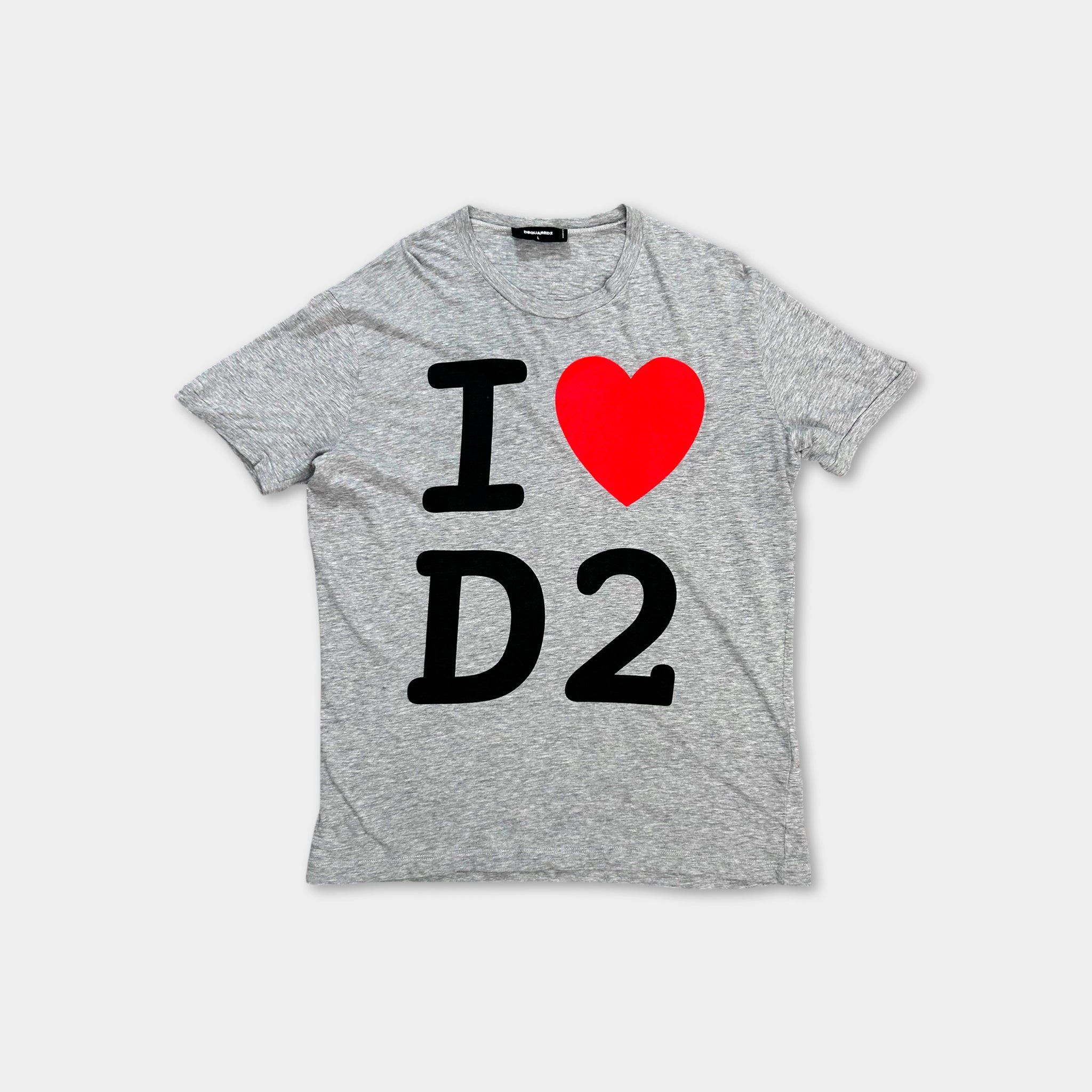 Dsquared2 Dsquared2 2010s Graphic Grey T-Shirt Size US L / EU 52-54 / 3 - 1 Thumbnail