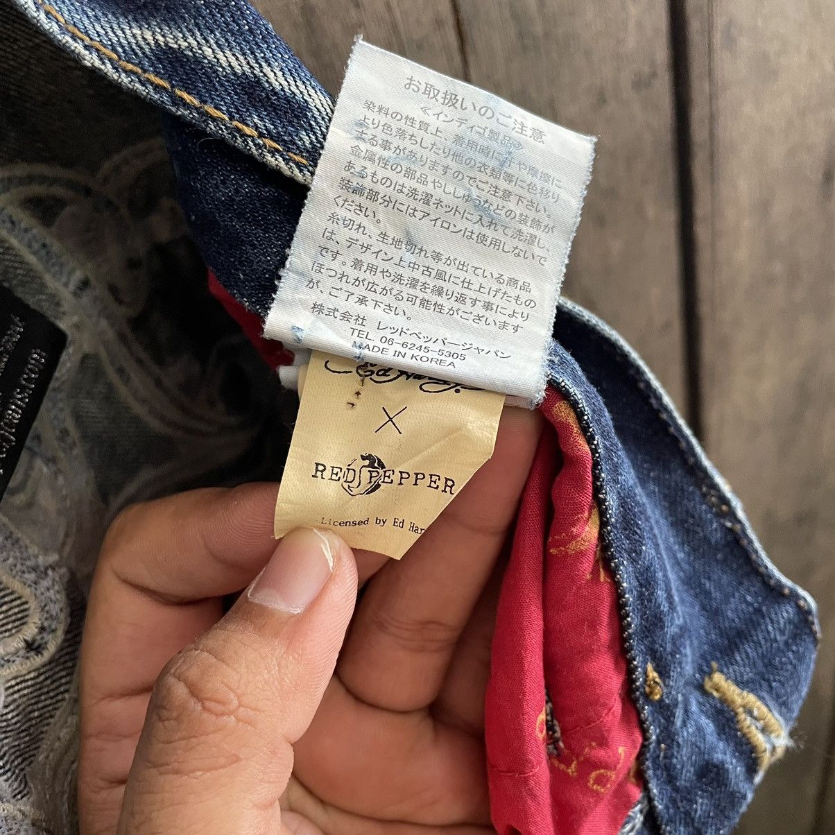 Ed Hardy Red Pepper X Ed hardy Denim Jeans Size US 32 / EU 48 - 12 Thumbnail