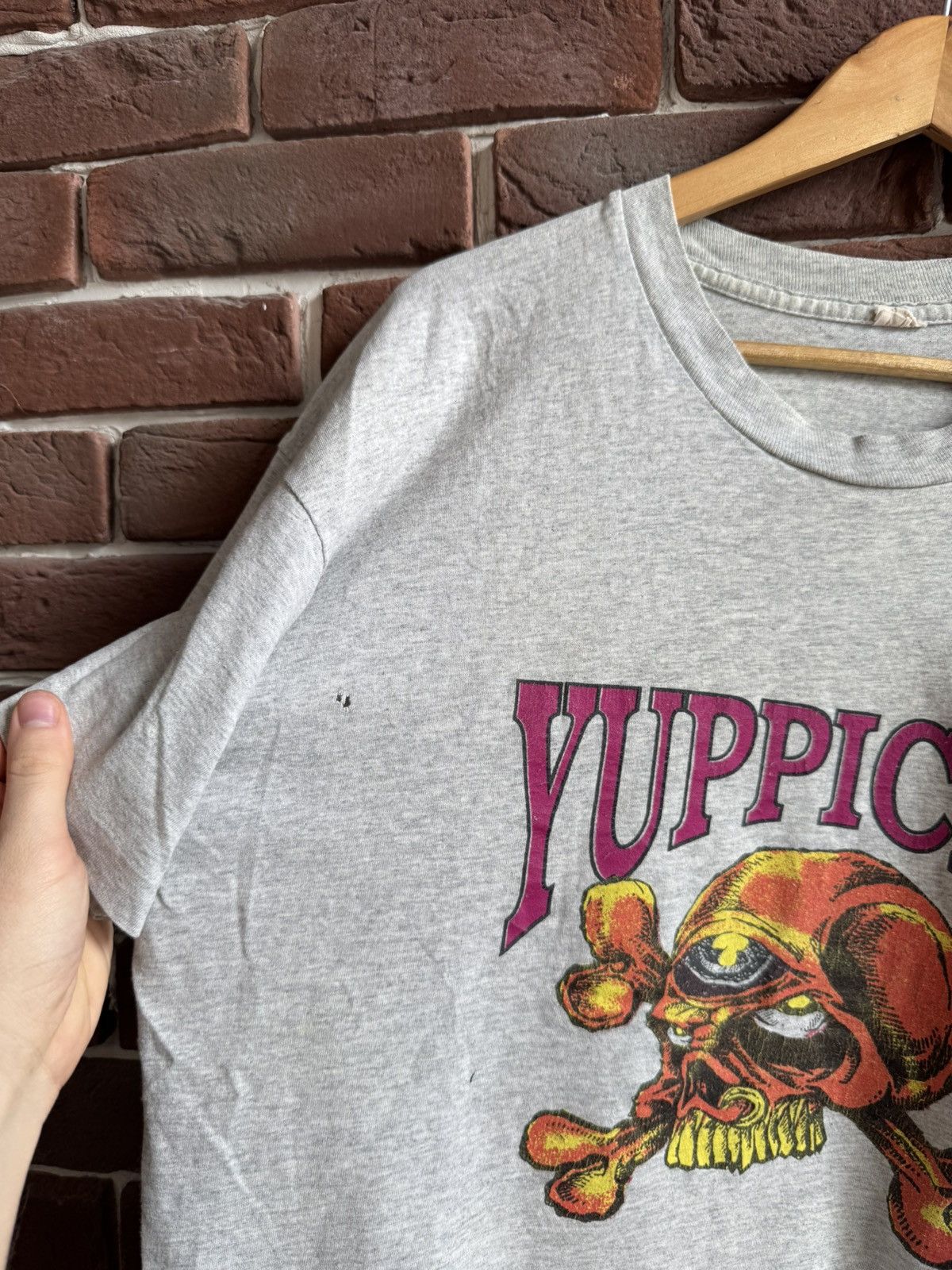 Vintage 90s Rare Yuppicide Euro Tour Hardcor Punk Band Tee