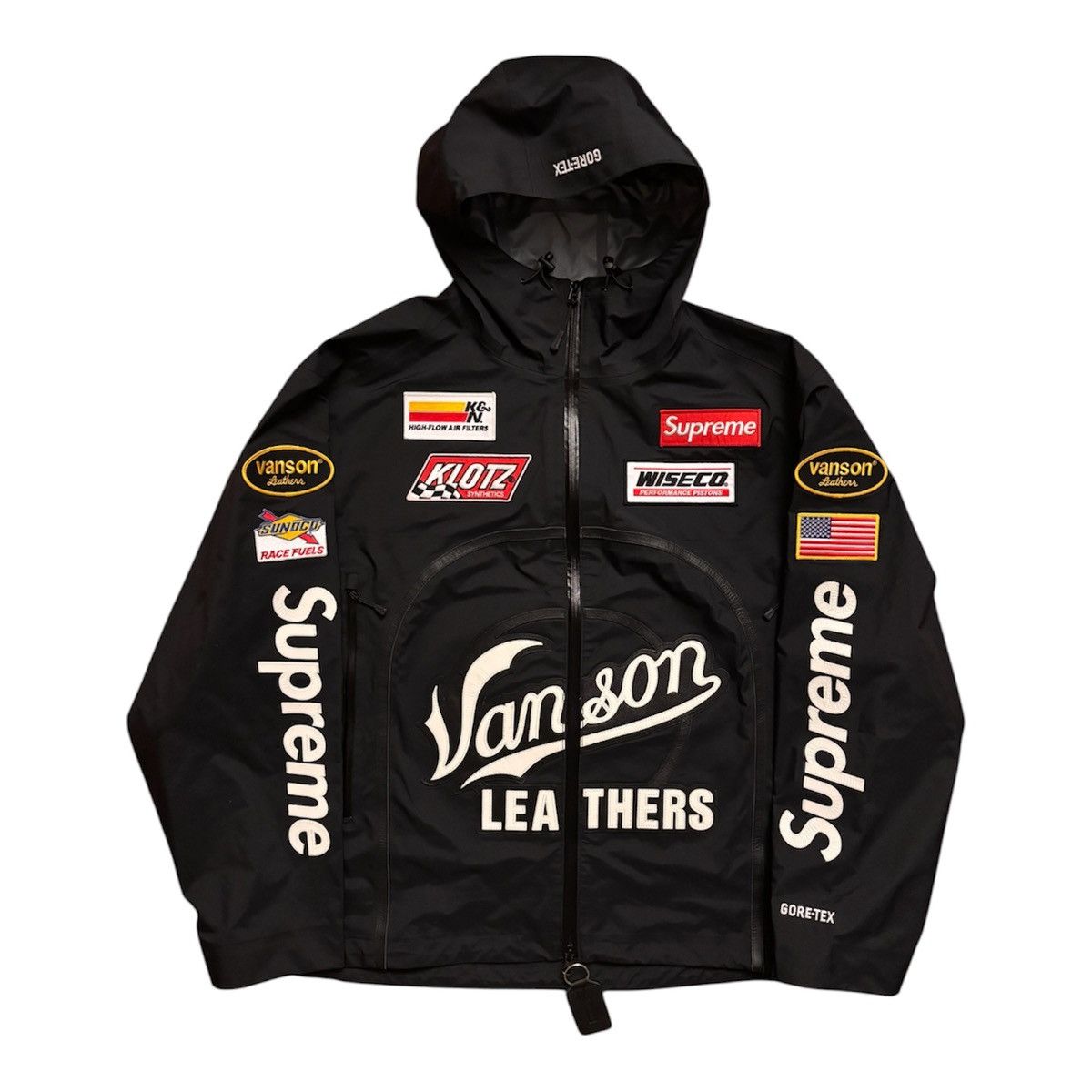 Supreme × Vanson Leathers Supreme Vanson Leathers GORE-TEX Shell Jacket Size US XXL / EU 58 / 5 - 1 Thumbnail