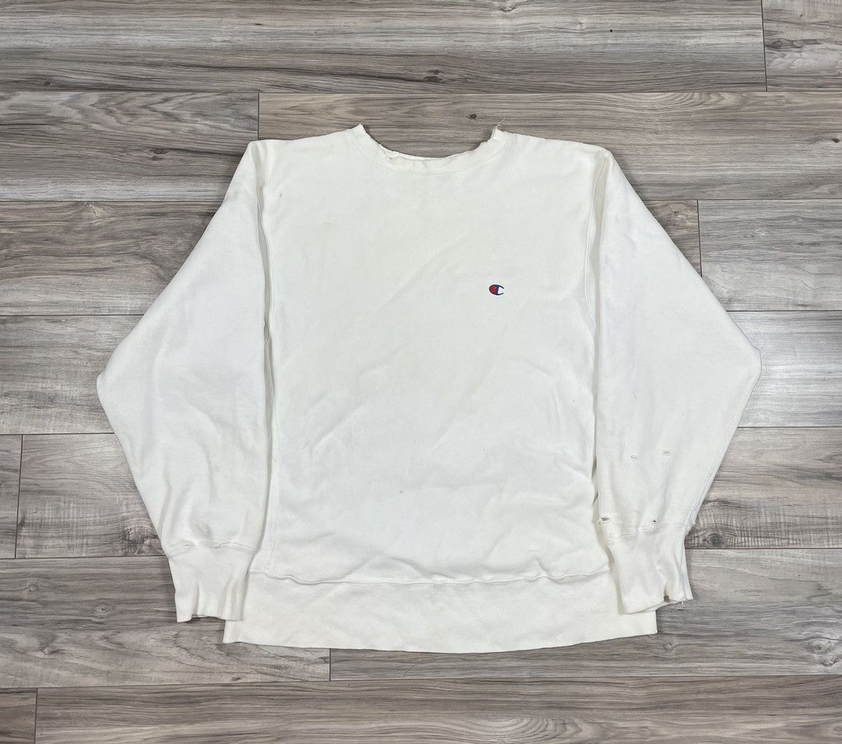 Vintage 80s Champion Reverse Weave Warm zip Crewneck