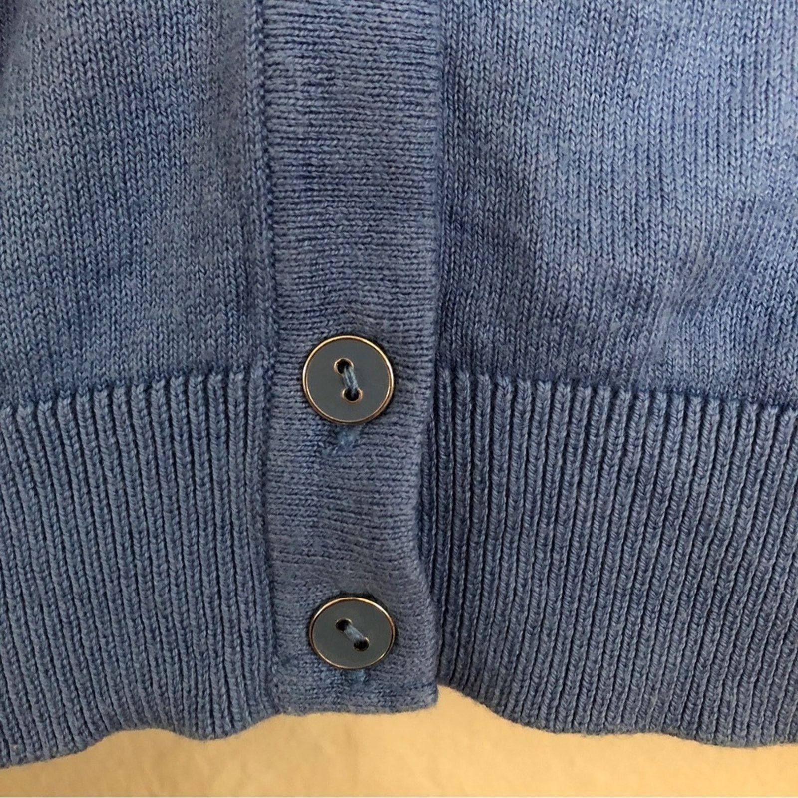 Other Elle Fall Soft Knit Blue Button Front Cardigan Sweater Size M / US 6-8 / IT 42-44 - 2 Thumbnail