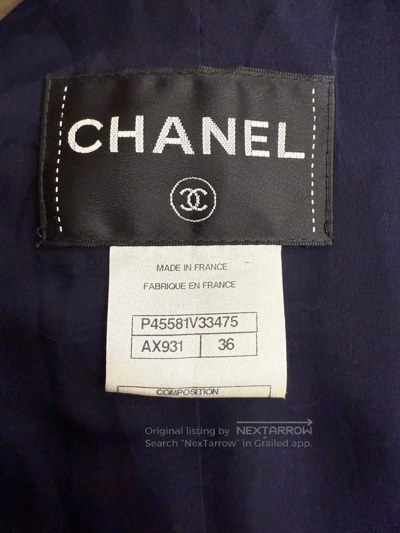 Chanel Chanel Dark blue double-breasted jacket Size XS / US 0-2 / IT 36-38 - 4 Thumbnail