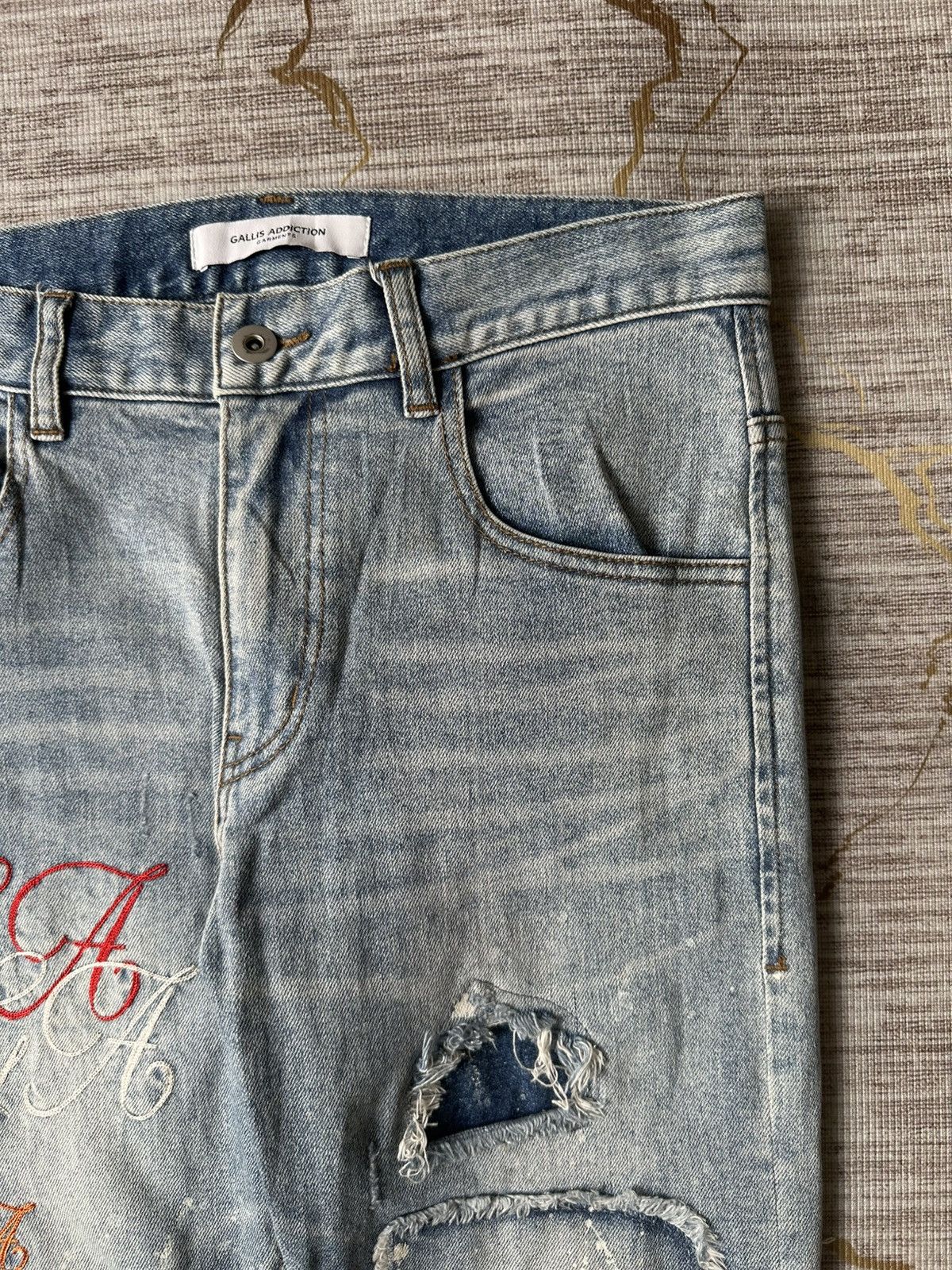 JACKROSE Gallis Addiction X Jackrose Distressed Denim Size US 30 / EU 46 - 11 Thumbnail