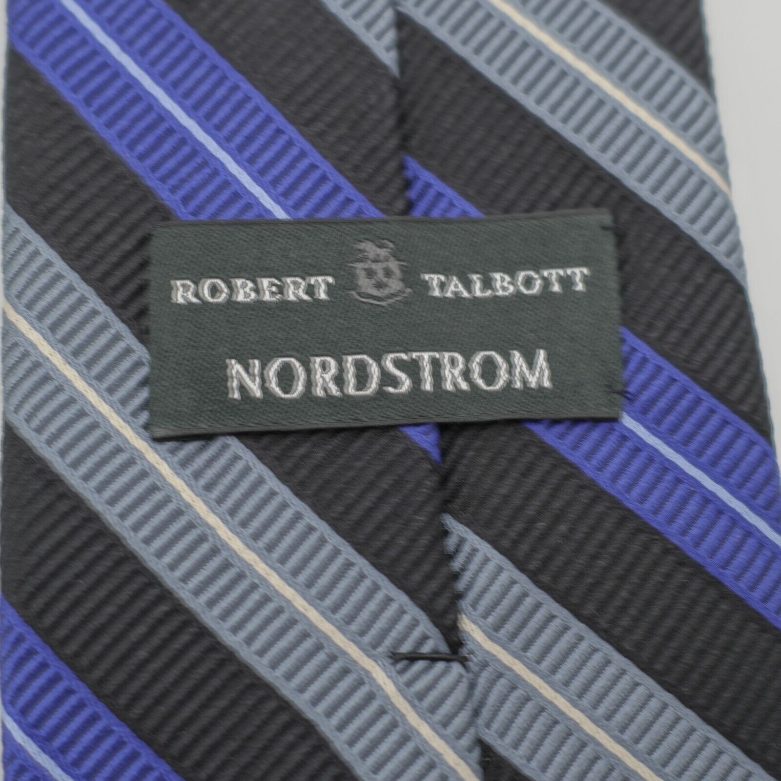Robert Talbott Robert Talbott Nordstrom Blue Striped Woven Silk / Cotton Ti Size ONE SIZE - 3 Thumbnail