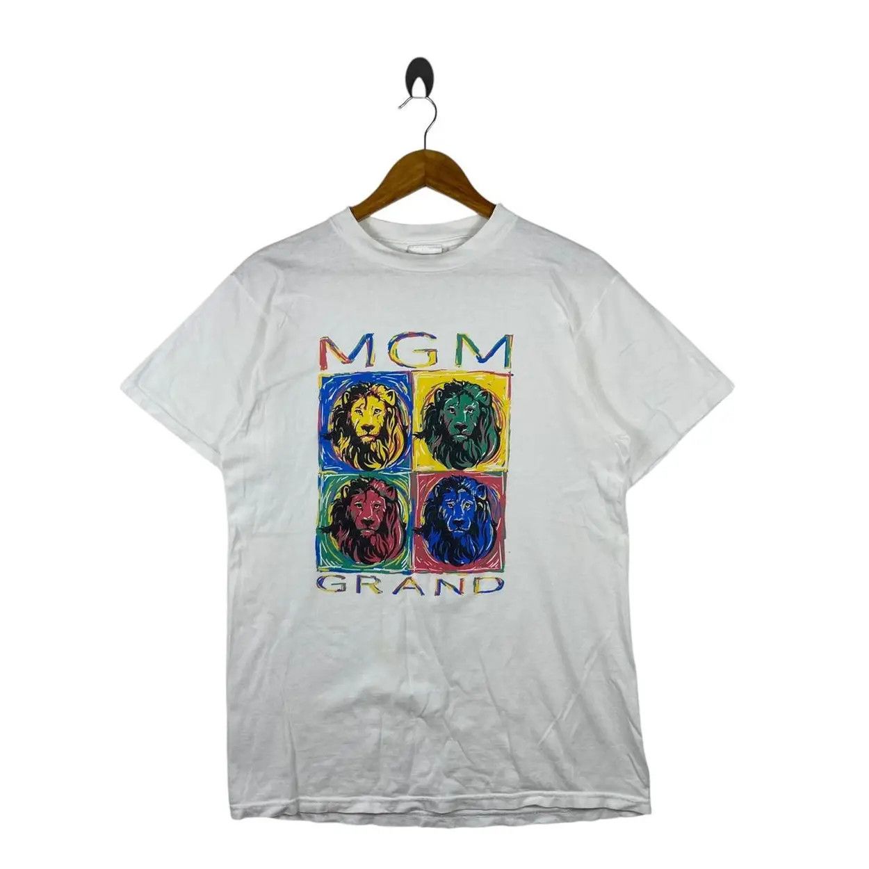 Vintage Vintage 1997 MGM GRAND LAS VEGAS Lion Pop Art Tee Shirt Size US M / EU 48-50 / 2 - 1 Thumbnail