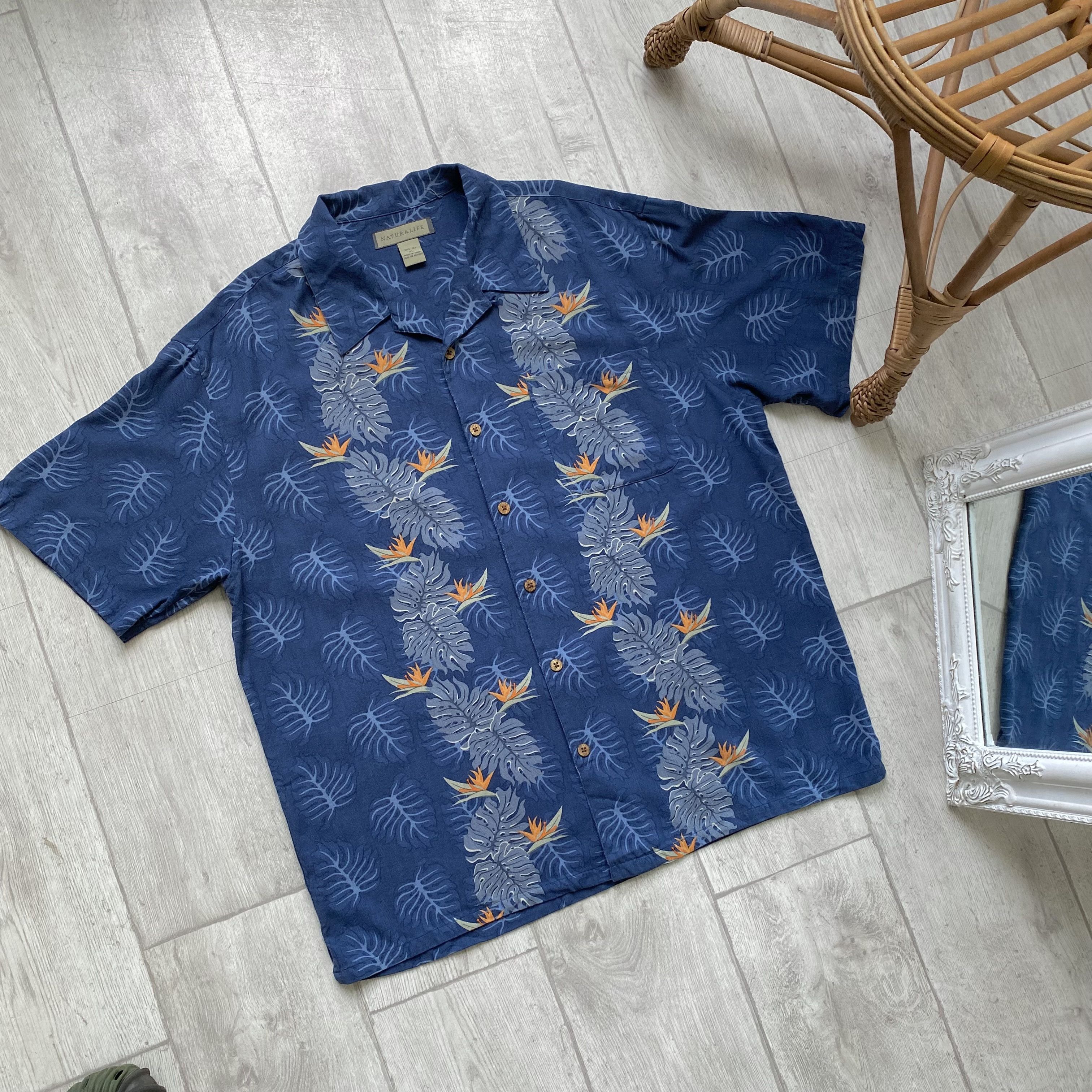 Vilebrequin 🦜 Vintage Silk Heavy Hawaiian Shirt Short sleeve Oldmoney Size US XL / EU 56 / 4 - 5 Thumbnail