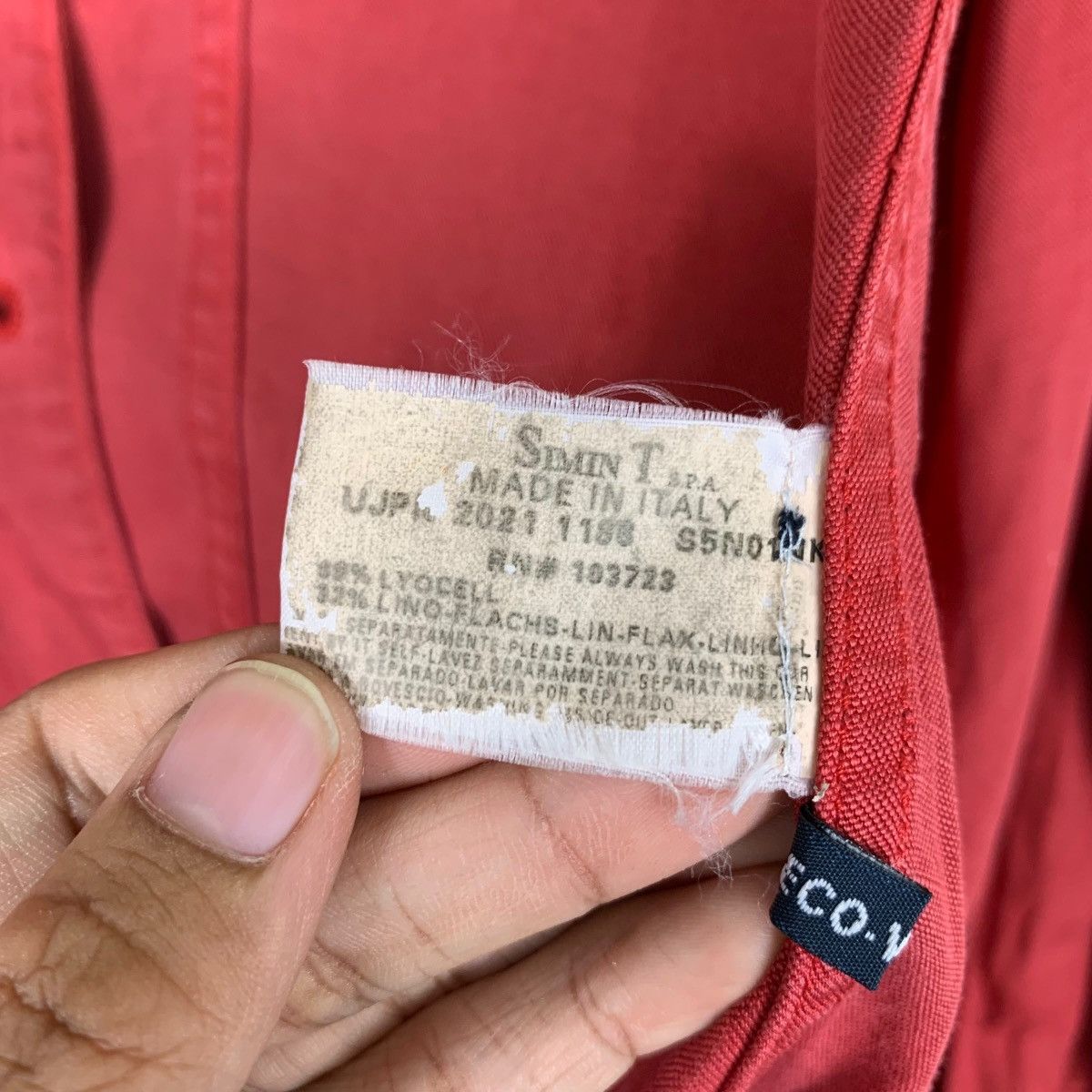 Armani ARMANI JEANS Red Casual Jacket #1171-C54 Size S / US 4 / IT 40 - 17 Thumbnail