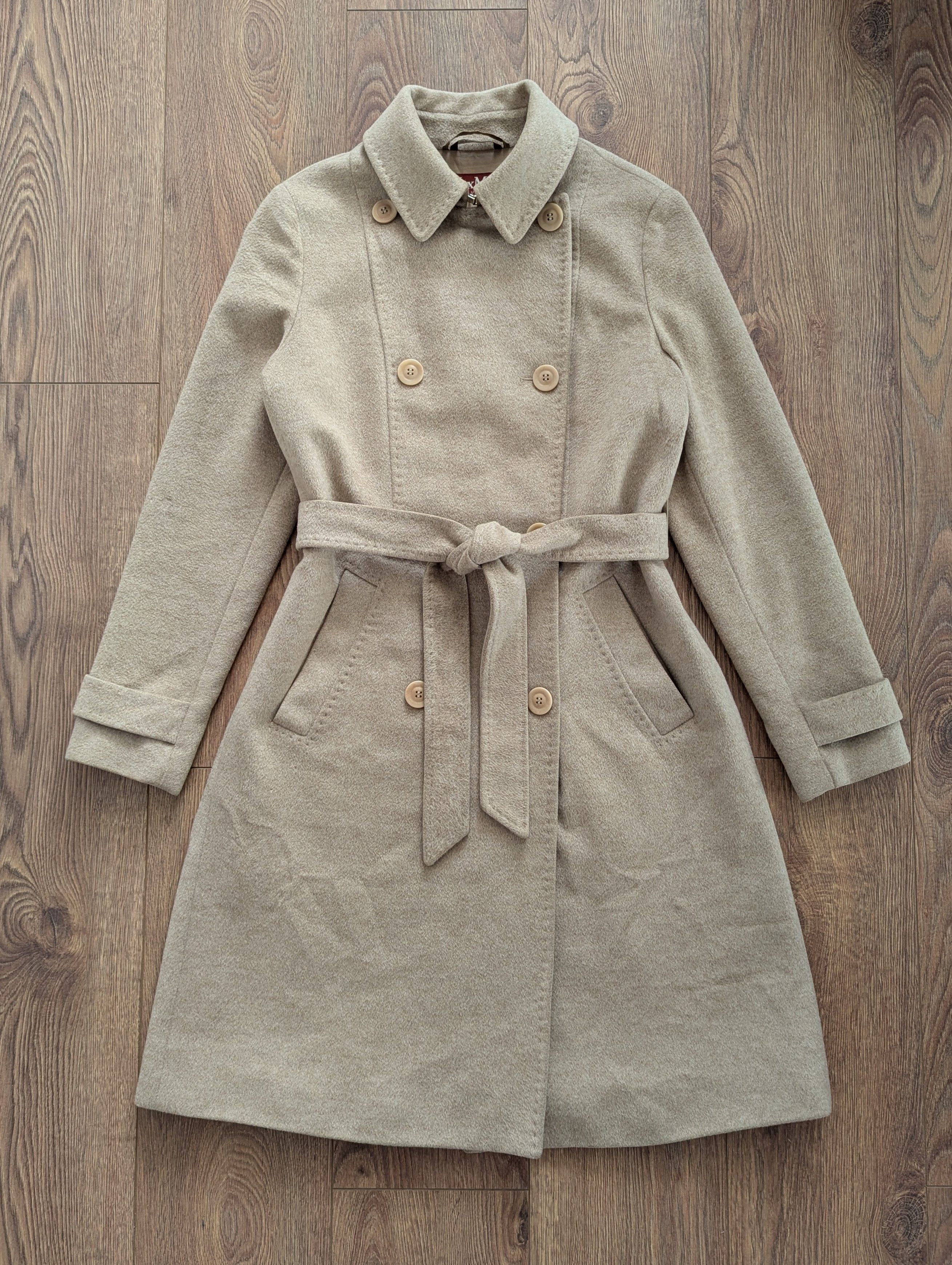 Max Mara MAX MARA Studio Double-Breasted Wool Coat MadeInItaly Luxury Size M / US 6-8 / IT 42-44 - 22 Thumbnail