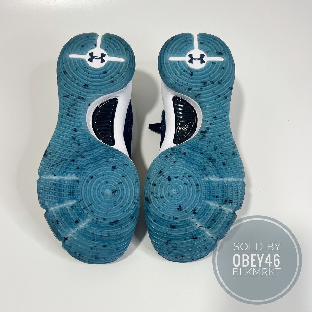 Under Armour Under Armour Curry 4 Low Deep Navy Blue/White Sample 9.5 Size US 9.5 / EU 42-43 - 6 Thumbnail