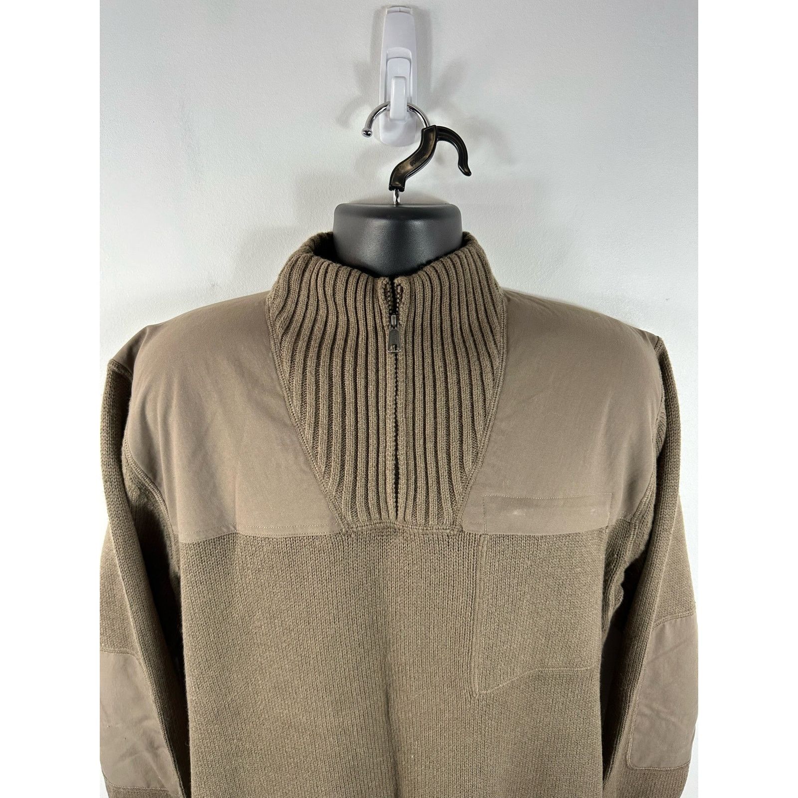 Duluth Trading Company Duluth Trading Mock Neck 1/4 Zip Sweater Knit Wool Blend Lrg Size US L / EU 52-54 / 3 - 7 Thumbnail