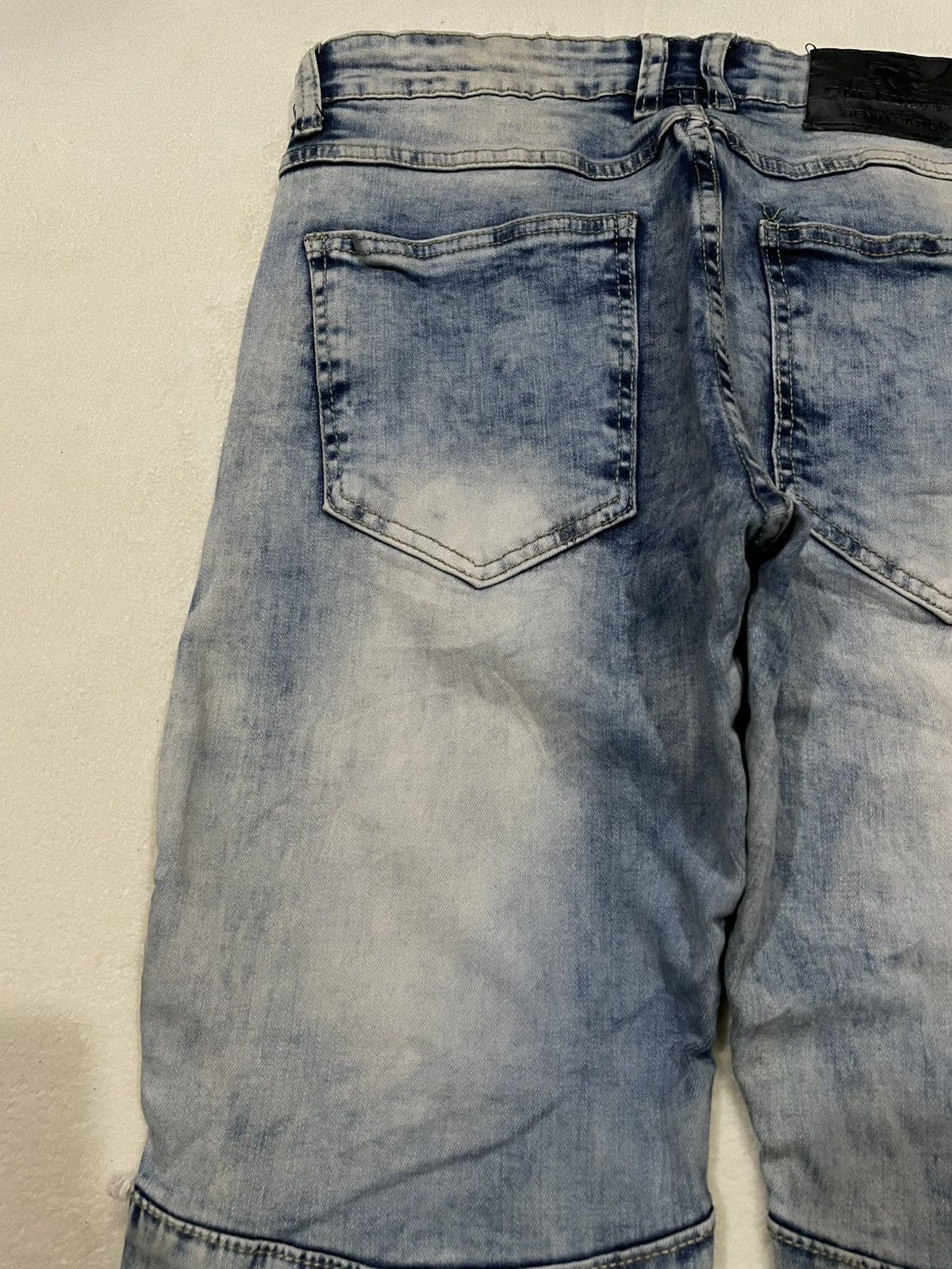 Japanese Brand Vintage One Culture Distressed Mudwash Faded Denim Jeans Size US 32 / EU 48 - 16 Thumbnail