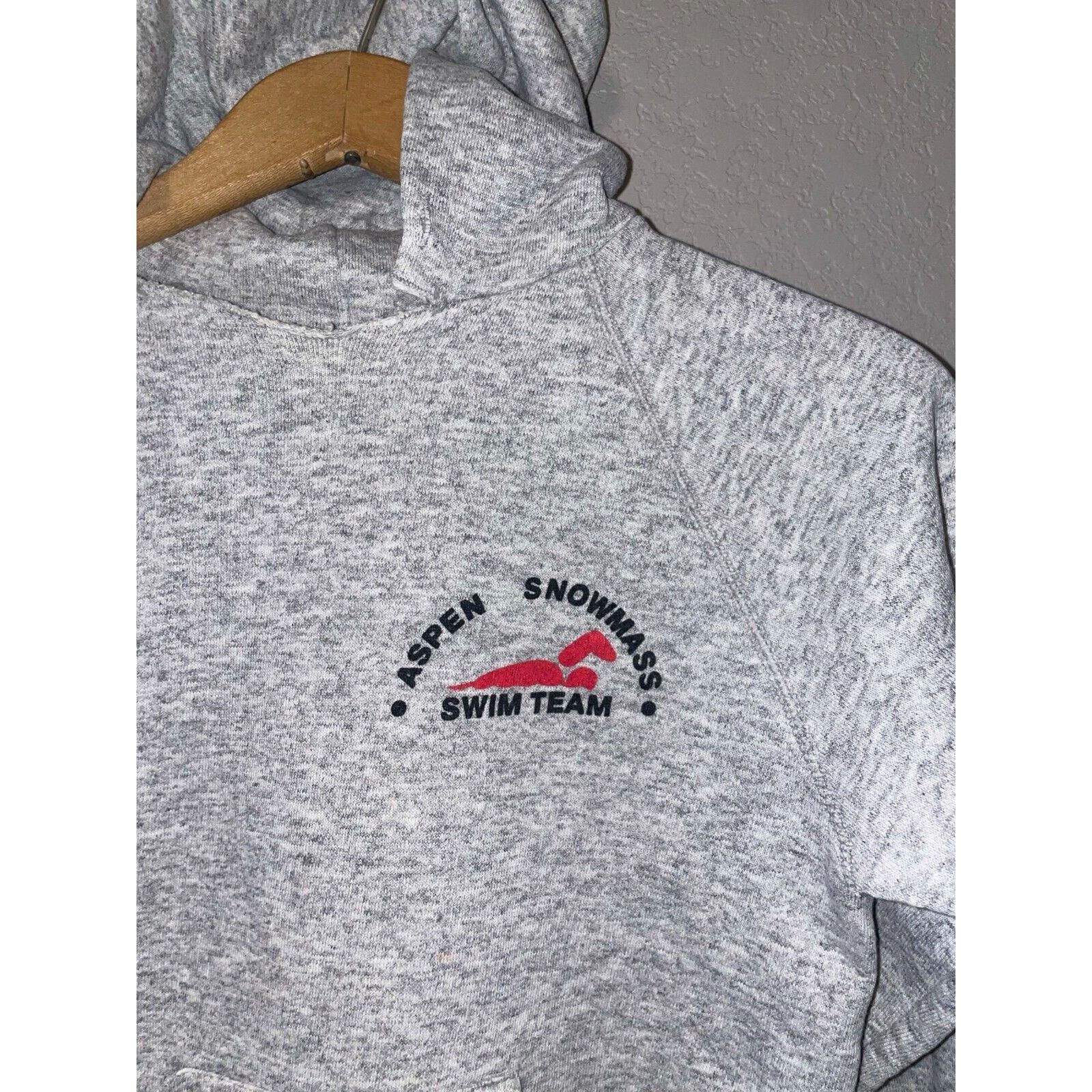 Vintage Vintage Womens Aspen Hoodie Snowmass Swim Team Swim 1980s Size L / US 10 / IT 46 - 2 Thumbnail