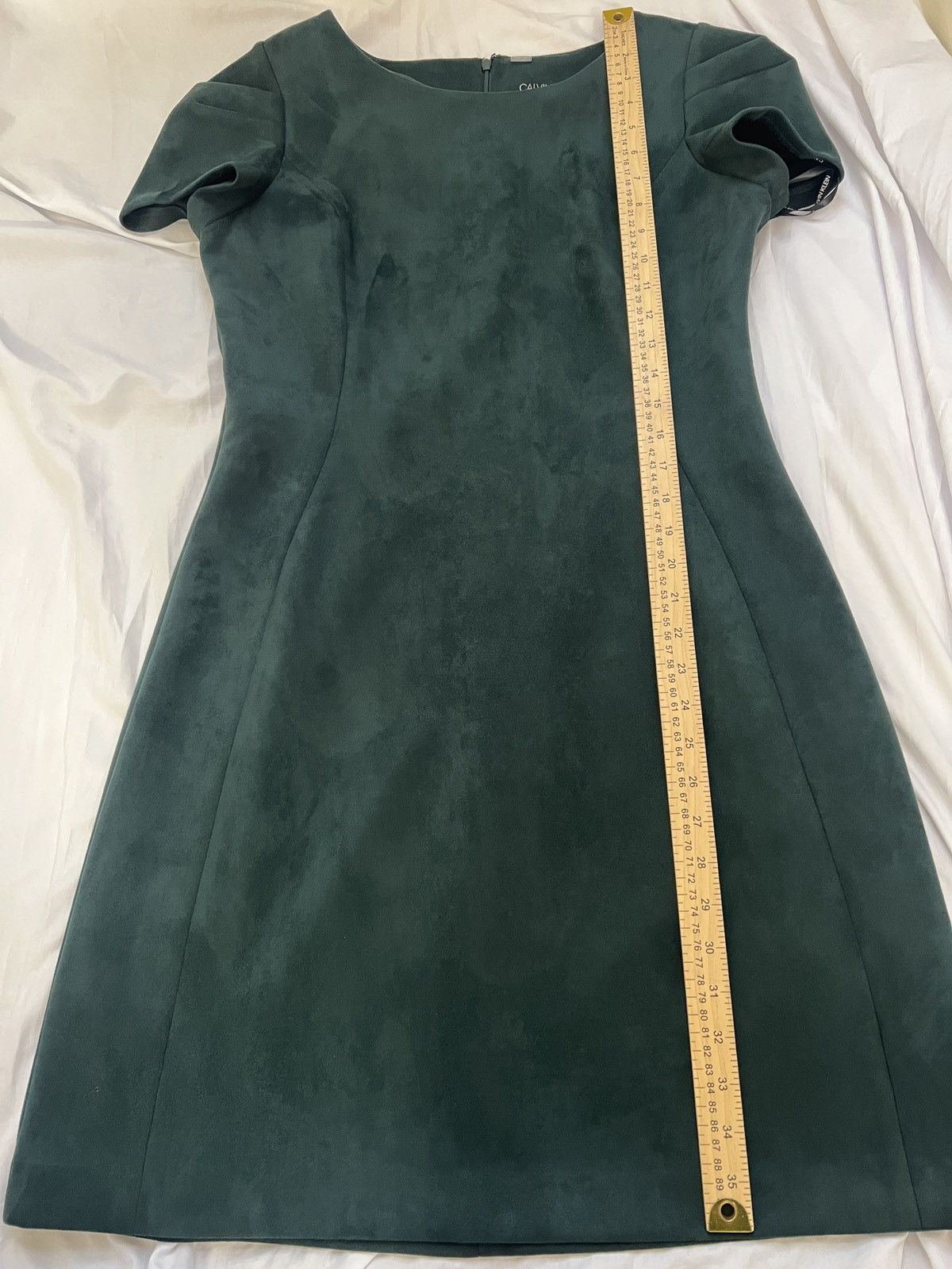 Calvin Klein Calvin Klein Emerald Green Midi Dress with Short Sleeves Size XL / US 12-14 / IT 48-50 - 7 Thumbnail