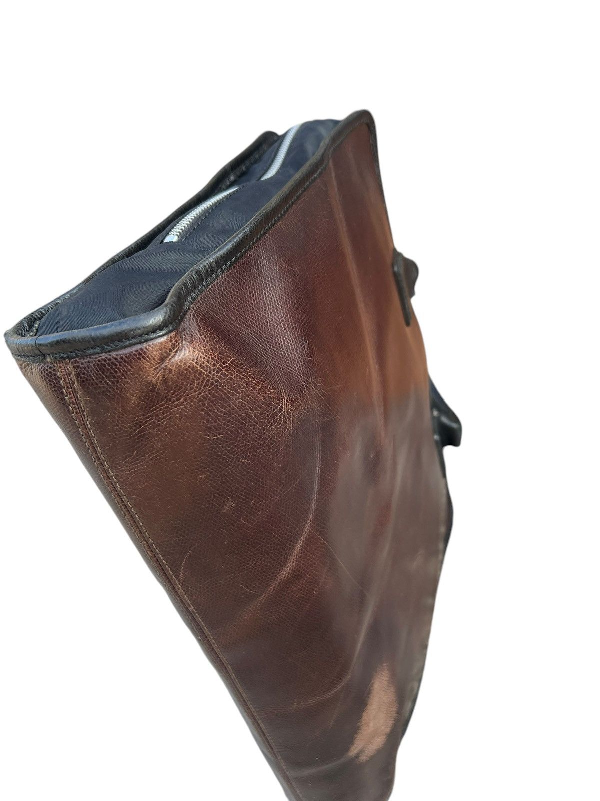 Felisi Vintage Felisi Italy Distressed Patina Leather Handle Bag Size ONE SIZE - 14 Thumbnail