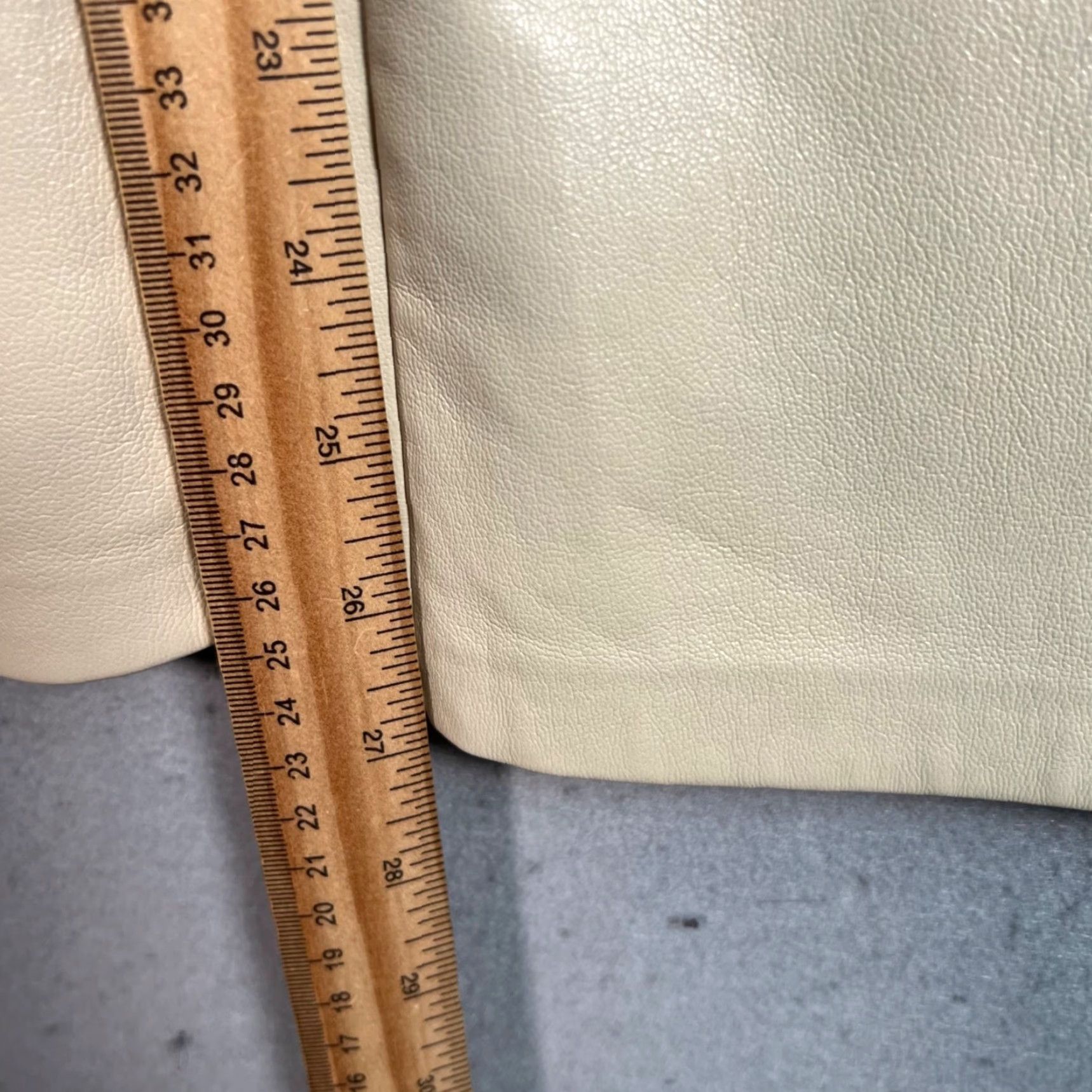 Vintage Wilfred Womens Pants 2 High-Rise Beige Faux Leather Straight Leg City Casual Pockets 27 In Inseam Womens Size 26" / US 2 / IT 38 - 7 Thumbnail