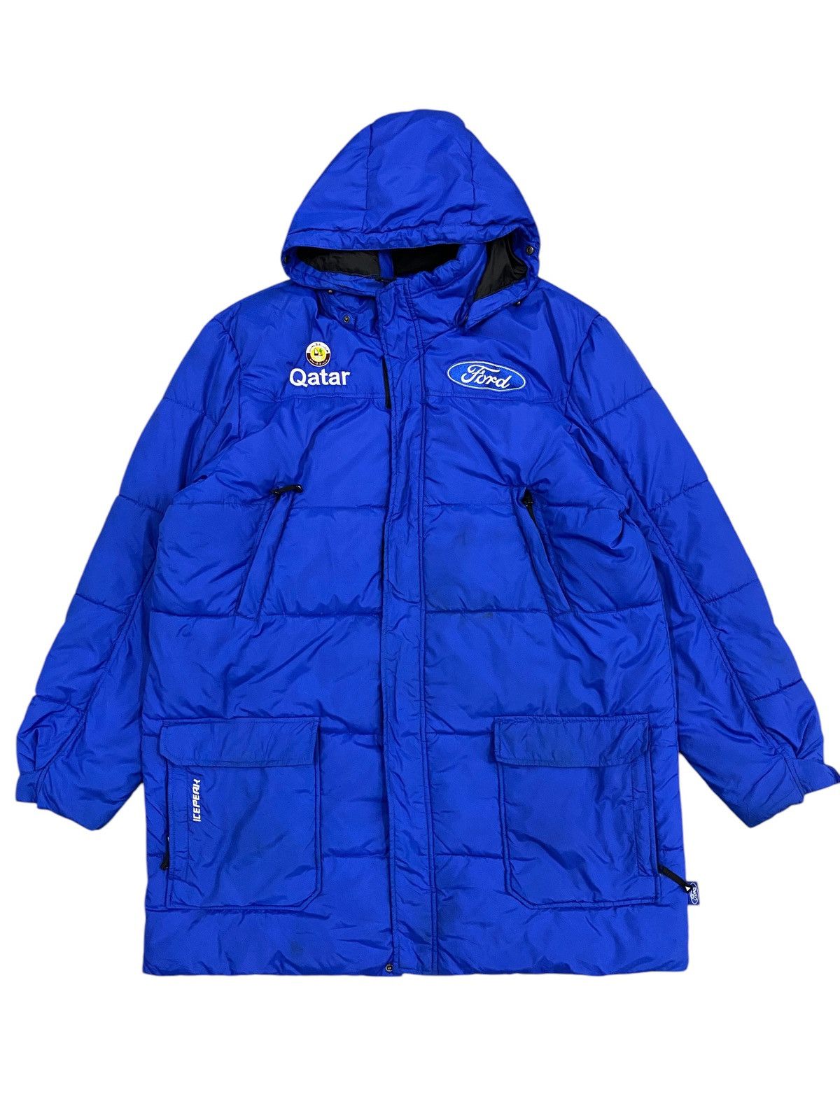 Other Icepeak Puffer Jacket Hood Blue ( Qatar & Ford ) Size US XL / EU 56 / 4 - 1 Thumbnail