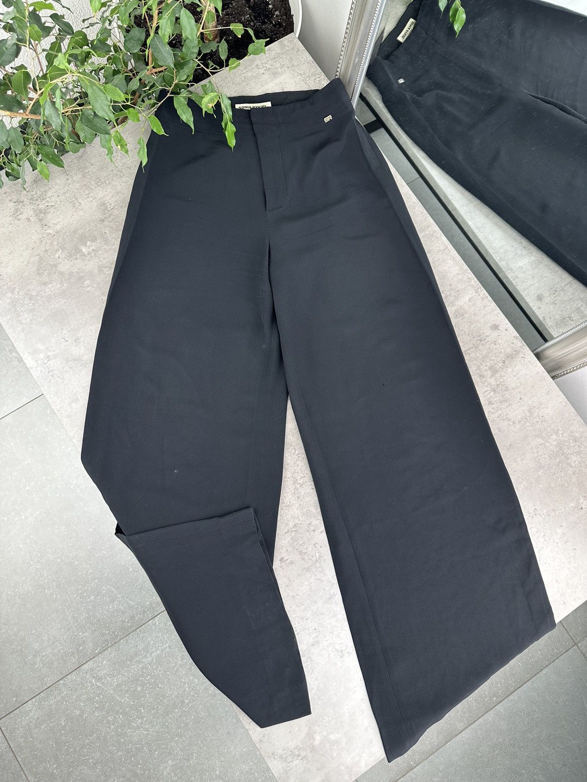 Designer Sonia Rykiel Wide Pants Size 30" / US 8 / IT 44 - 1 Thumbnail