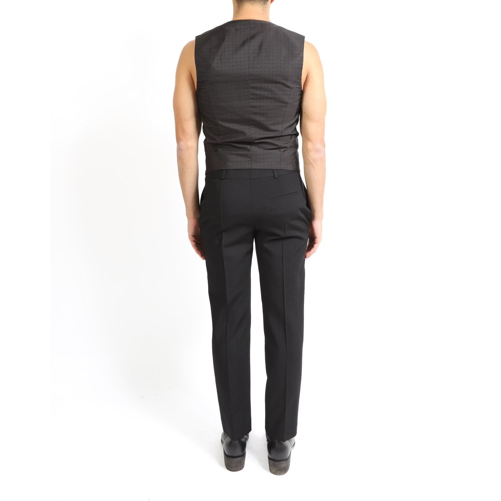 Haider Ackermann FW17 Classic Waistcoat in Polka Dot Silk Jacquard Size 46R - 4 Thumbnail