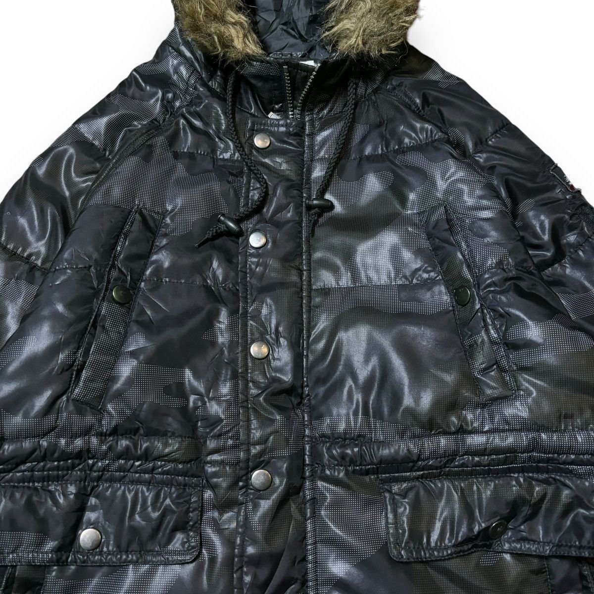 14th Addiction × If Six Was Nine × Le Grande Bleu (L.G.B.) Sirmione Ifsixwasnine LGB Style fur jacket vintage Y2K japan Size US M / EU 48-50 / 2 - 4 Thumbnail