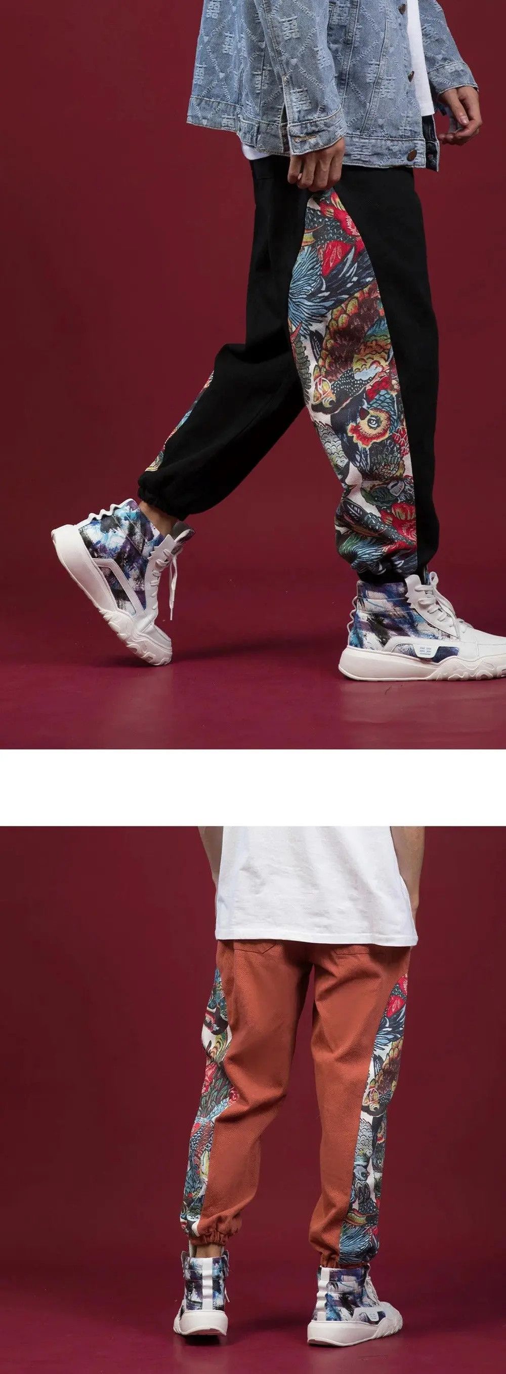 Japanese Brand × Jean Harem Pants, Streetwear Unisex Casual Size US 30 / EU 46 - 5 Thumbnail