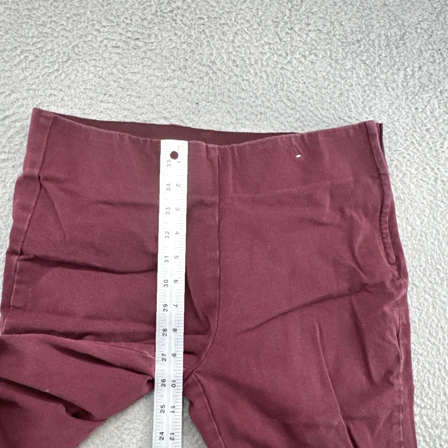 Vintage Joules Hepworth Trousers Maroon Red Burgundy Stretch Size 10 Women's Pants Ankle, 10, Red, Stretch, Regular, Women Size 32" / US 10 / IT 46 - 6 Thumbnail