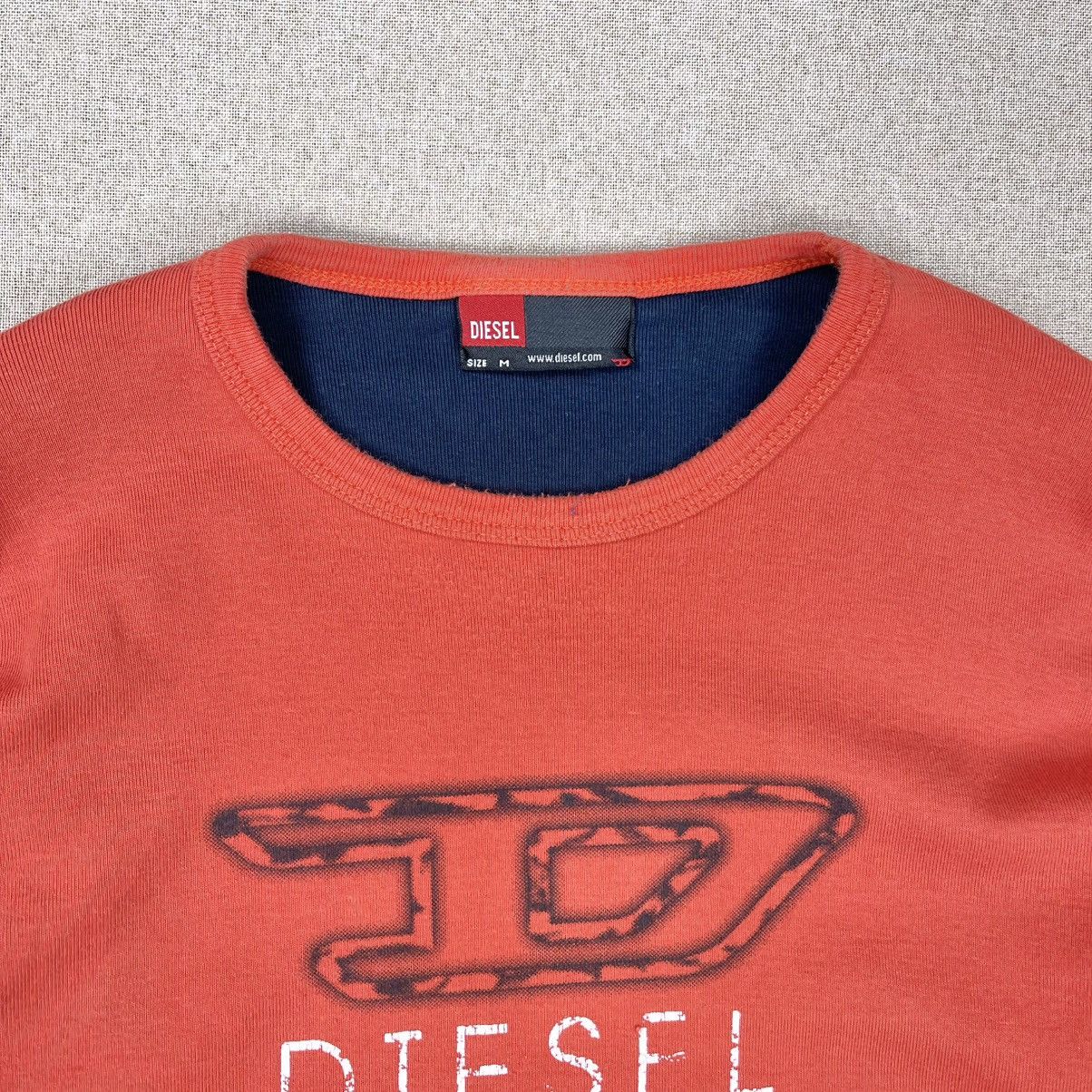 Diesel × Vintage VINTAGE Y2K DIESEL LOGO LONGSLEEVE SLIM Size US M / EU 48-50 / 2 - 4 Thumbnail