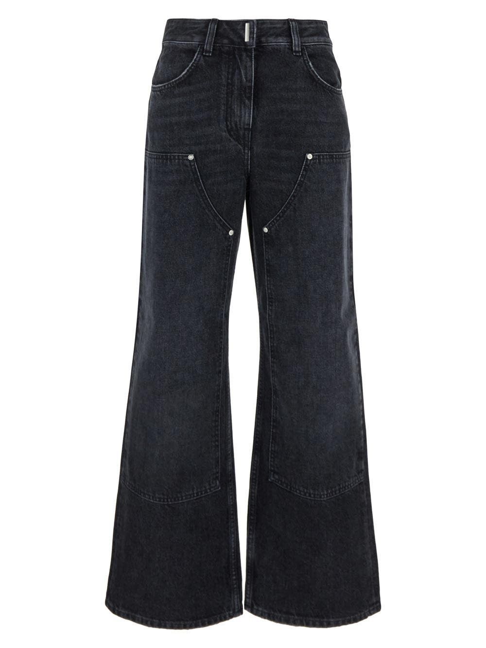 Givenchy o1y0925 Denim Pant in Black Size 26" / US 2 / IT 38 - 1 Thumbnail