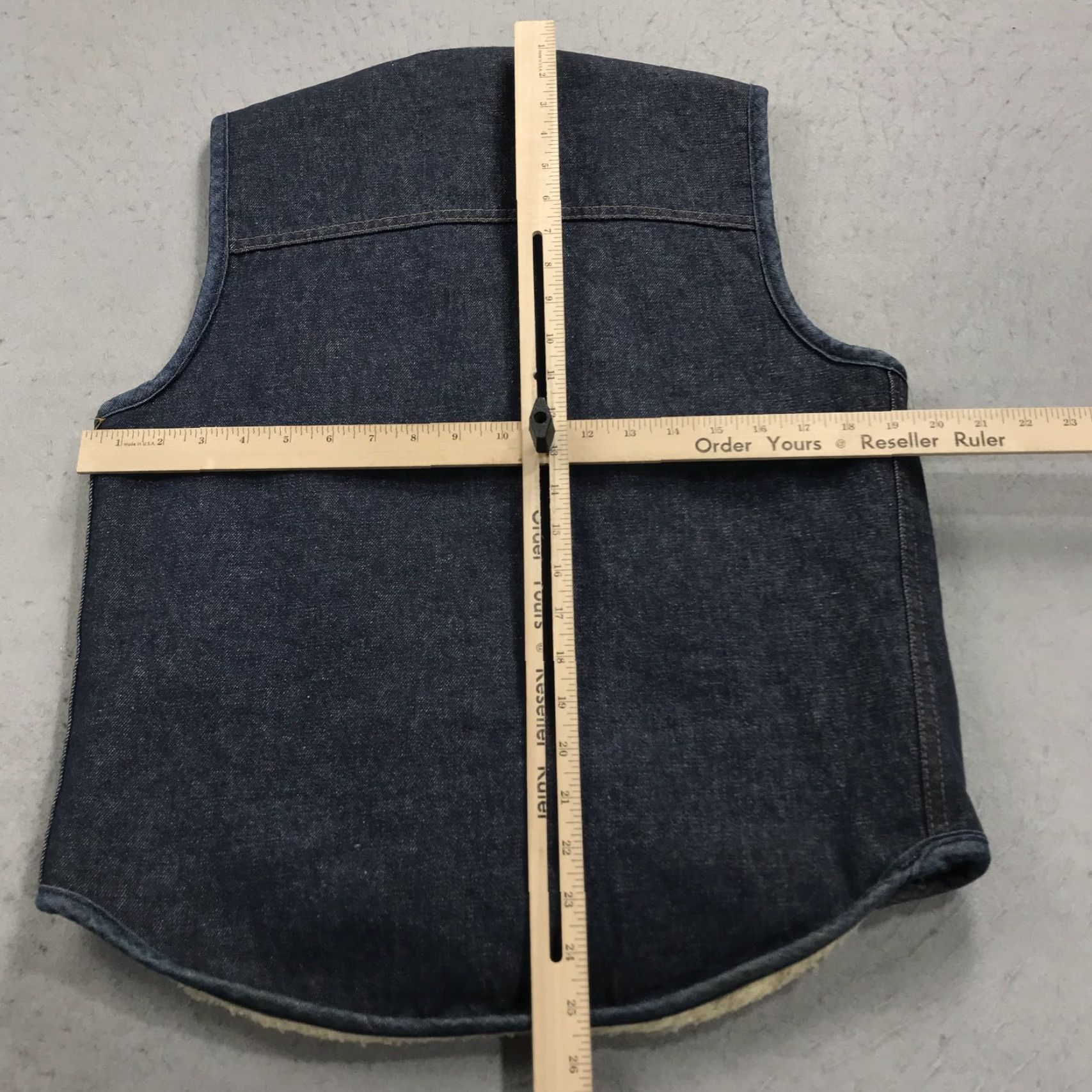 Sears VINTAGE Sears Vest Mens M Blue Denim Sherpa Western USA 80s Bomber Jacket Lined Workwear Casual Mens Size US M / EU 48-50 / 2 - 7 Thumbnail