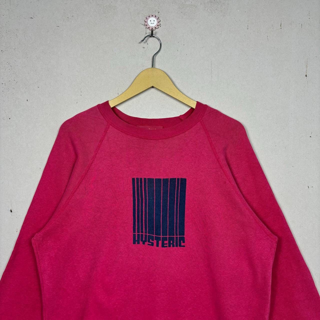 Hysteric Glamour Vtg Hysteric Glamour Barcode Pink Sweatshirt Japan Archival Size US L / EU 52-54 / 3 - 3 Thumbnail