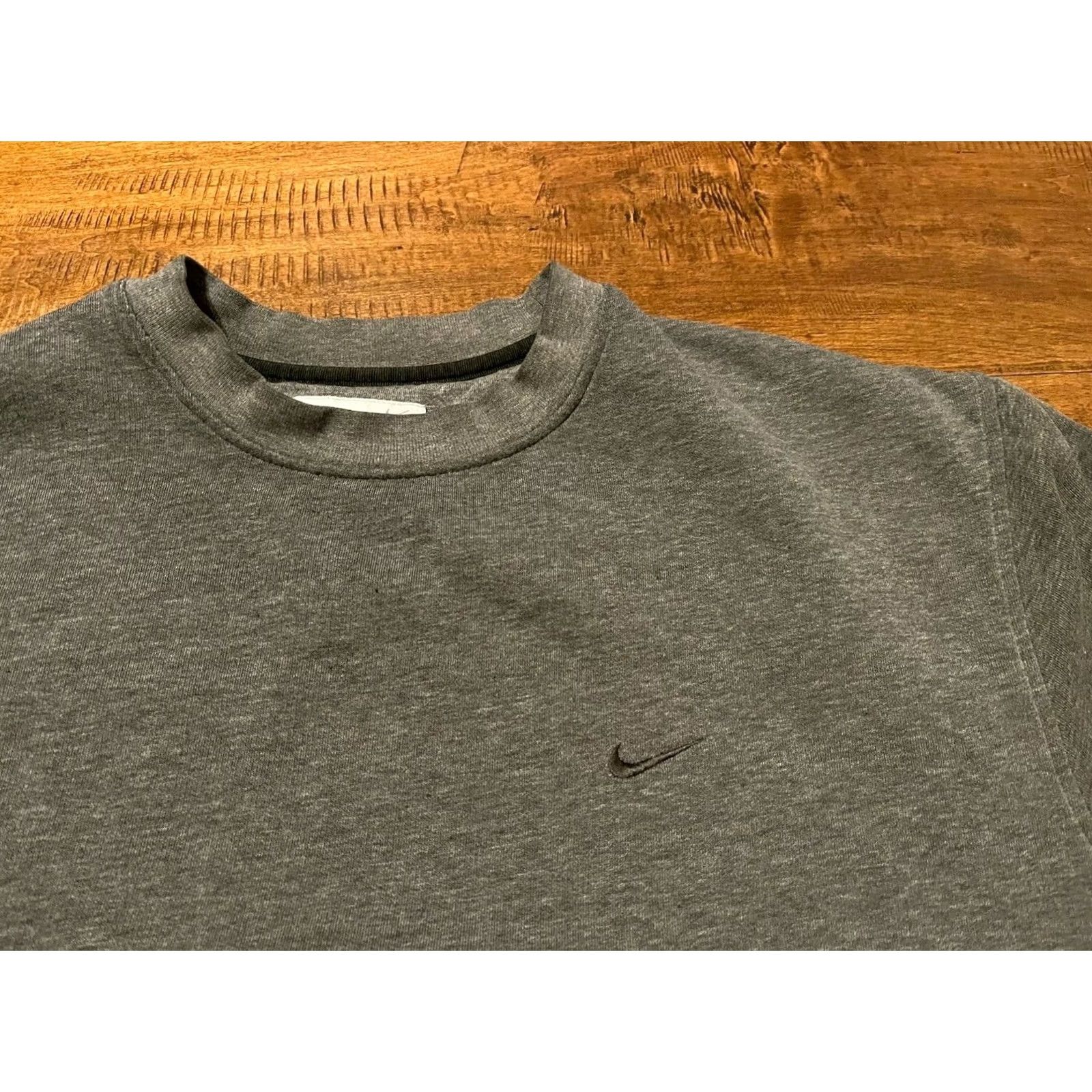 Nike VINTAGE Nike Sweatshirt Pullover Crewneck Dark Gray Logo Adult XLarge XL Mens Size US XL / EU 56 / 4 - 2 Thumbnail