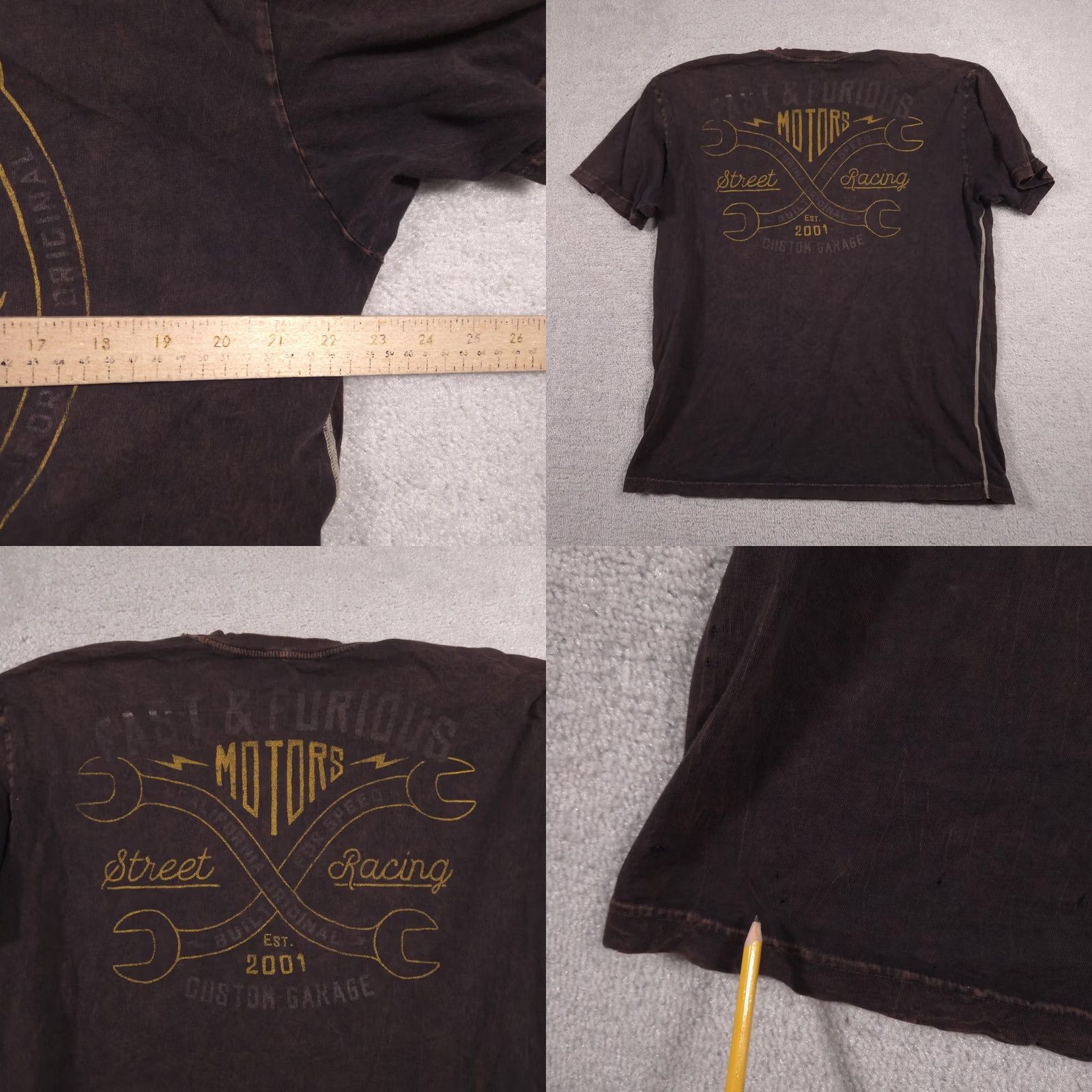 Affliction VINTAGE Fast & Furious Shirt Mens XXL Brown Custom Garage American Muscle Ride Or Die Size US XXL / EU 58 / 5 - 10 Thumbnail