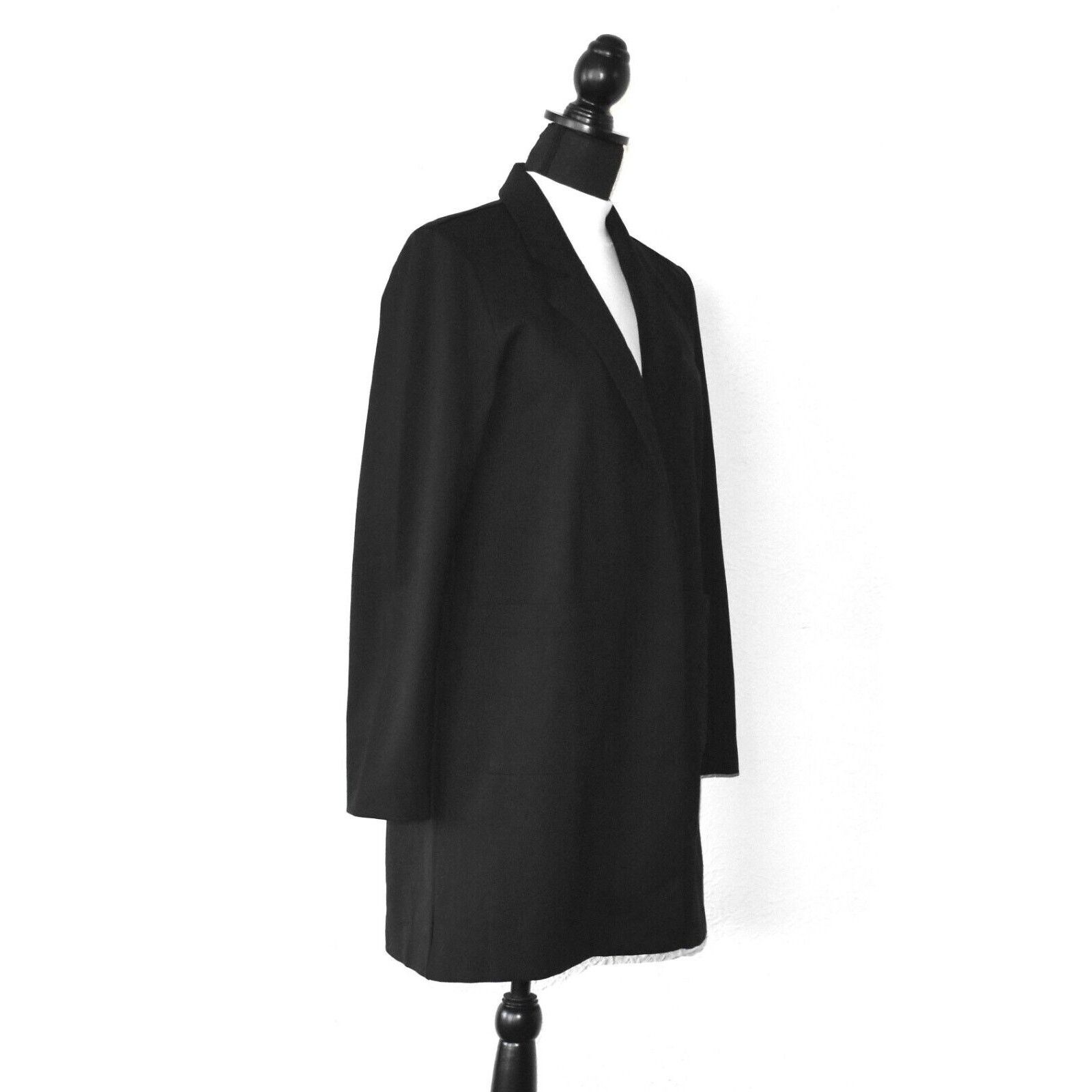 Eileen Fisher NWT EILEEN FISHER Open Front Pockets Long Blazer Sz XS $298 Size XS / US 0-2 / IT 36-38 - 2 Thumbnail