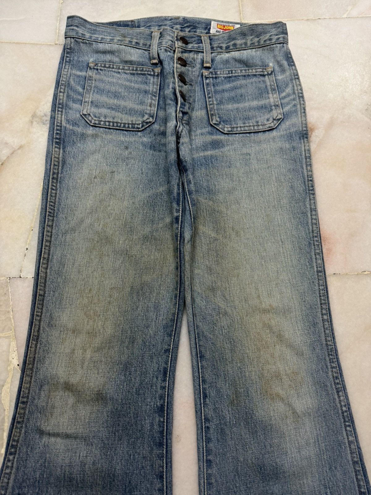 Big John 💥80s-90s Bell Bottom💥Big Big john Rusty Mudwadh Bootcut Jean Size US 29 - 3 Thumbnail
