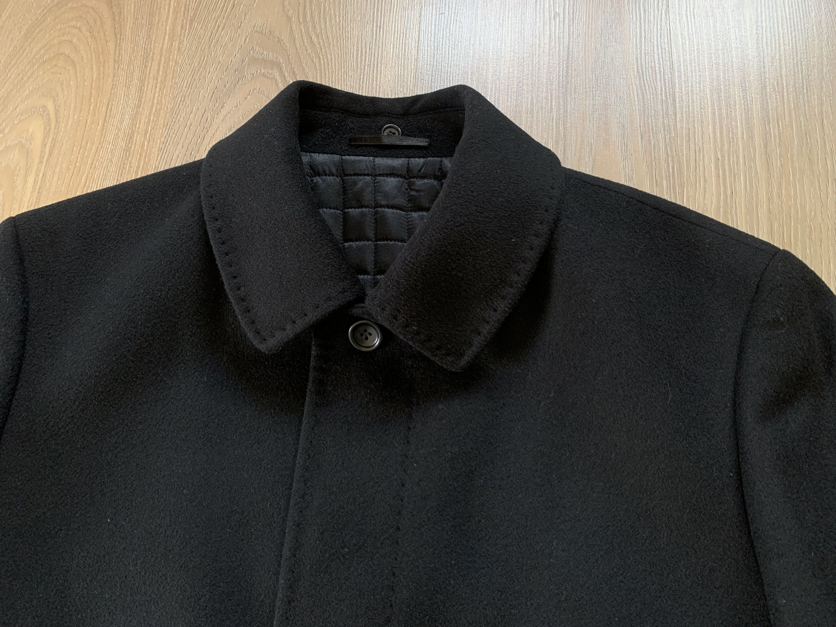 Loro Piana Windsor Loro Piana Fabric Cashmere Wool Mens Black Coat Size US L / EU 52-54 / 3 - 4 Thumbnail
