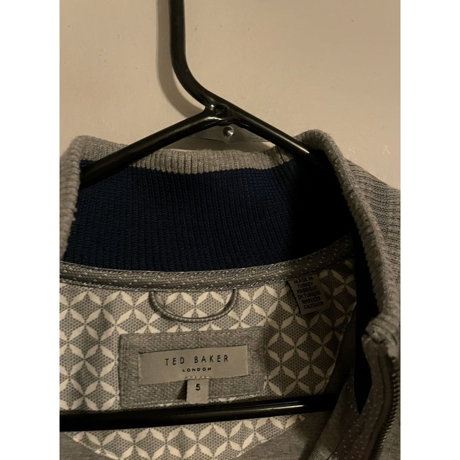 Ted Baker Ted Baker Gray 1/4 Zip Pullover Sweater Sweatshirt - Men's 5 Size US S / EU 44-46 / 1 - 3 Thumbnail