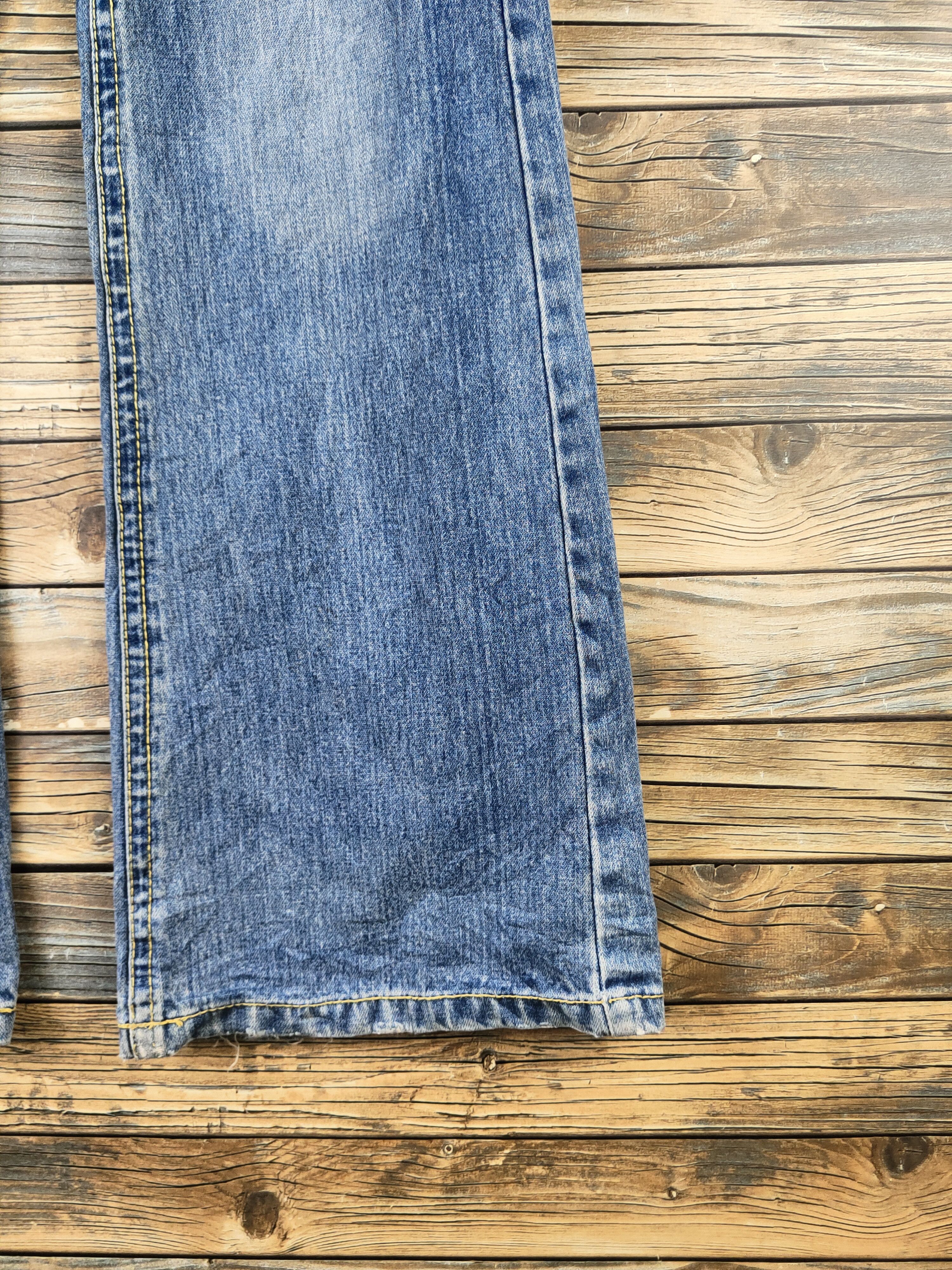 Japanese Brand Back Rush Blue Distressed Ripped Jeans #S2924 Size 28" / US 6 / IT 42 - 6 Thumbnail