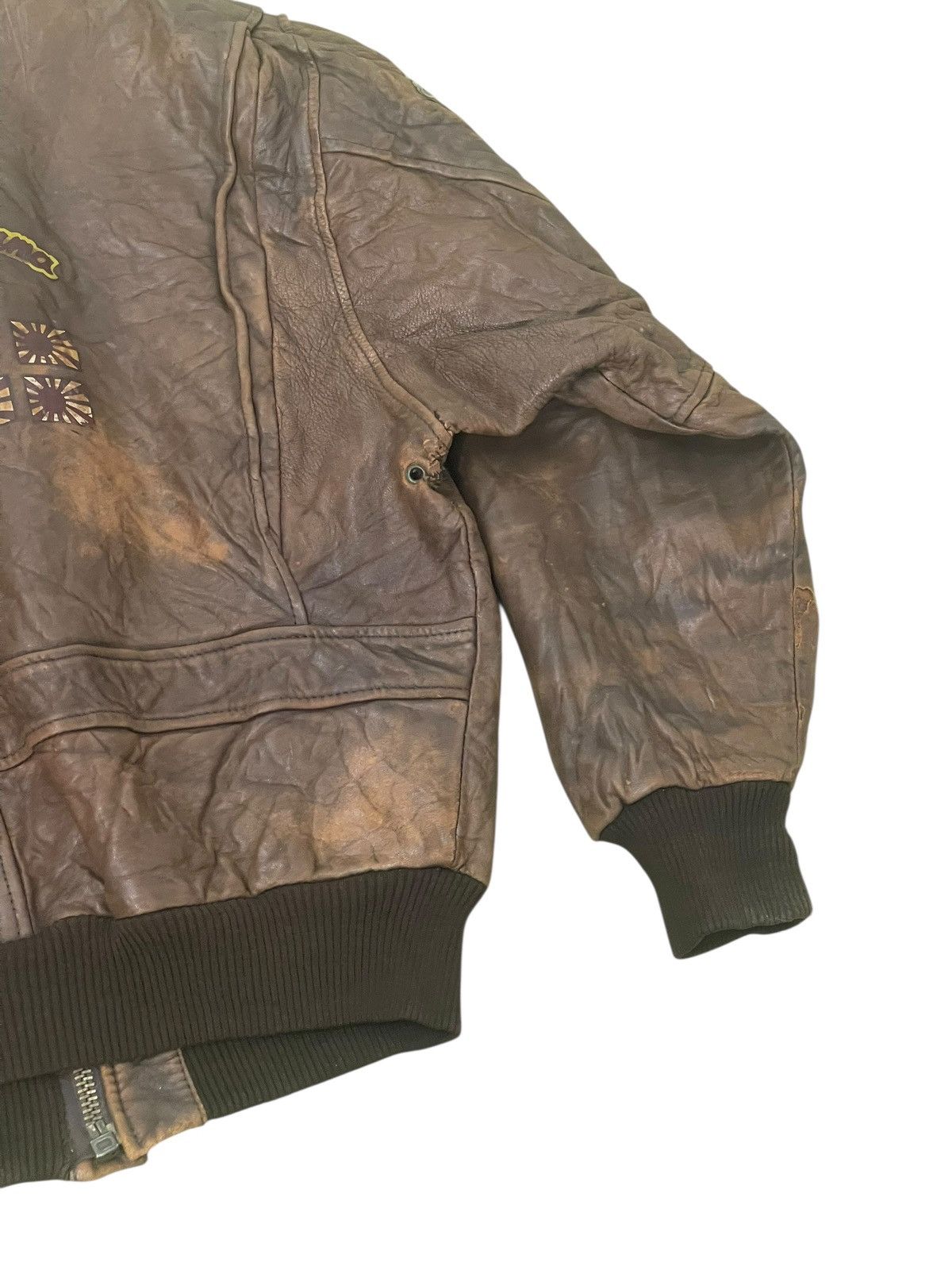 Avirex Vtg 80s Leather Jacket Avirex Cowboy Girl 2🟦 Size US L / EU 52-54 / 3 - 5 Thumbnail