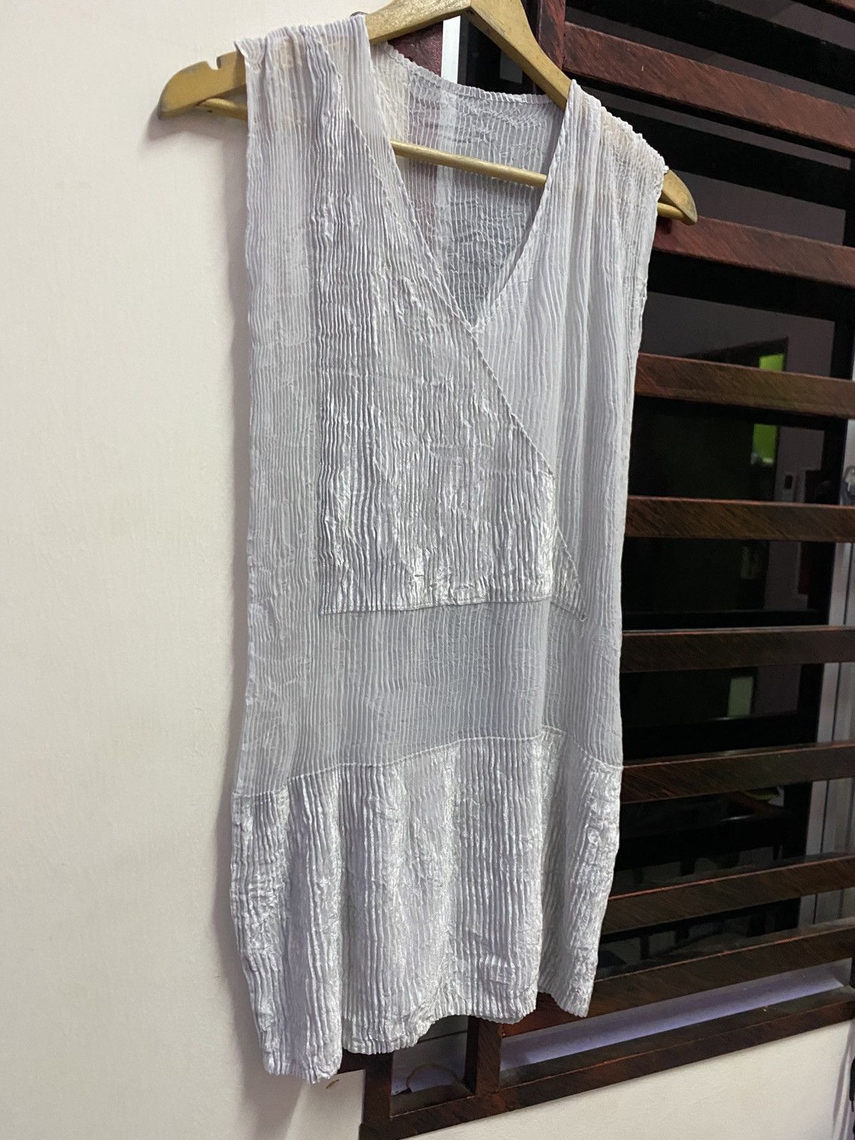 Issey Miyake Vintage Two Tone Issey Miyake Pleated Dress Size M / US 6-8 / IT 42-44 - 4 Thumbnail